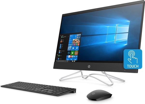 HP 24-f0022cy All-in-One (Touchscreen) Desktop PC, 23.8" FHD, AMD A9-9425, 3.10GHz, 4GB RAM, 1TB HDD, Windows 10 Home 64-Bit, Jet Black - 3LC02AA#ABA (Certified Refurbished)