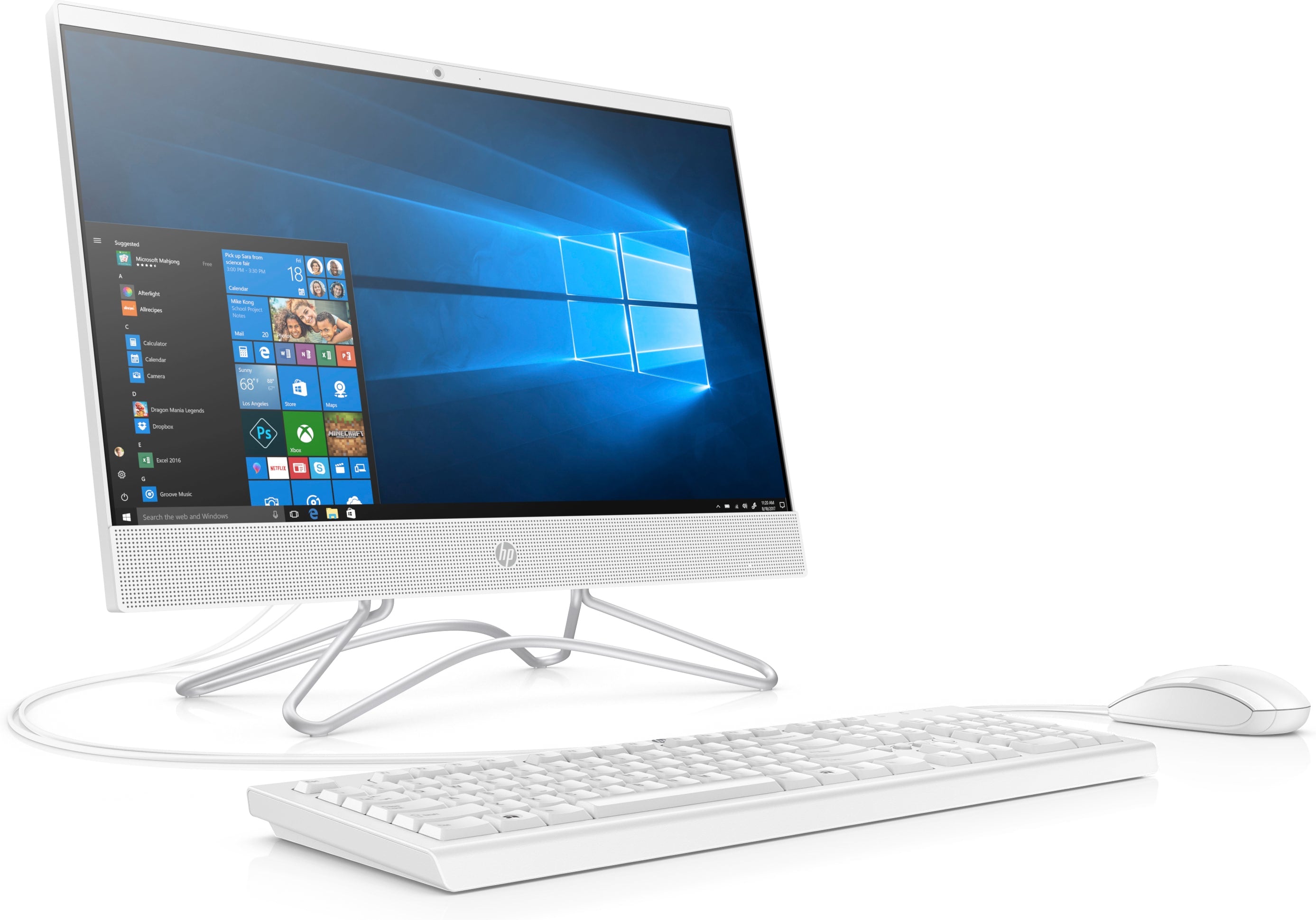 HP 22-c0053w 21.5" Full HD (Non-Touch) All-in-One Computer, Intel Pentium Silver J5005, 1.50GHz, 8GB RAM, 1TB SATA, Windows 10 Home 64-Bit - 3LC17AAR#ABA (Certified Refurbished)