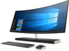 HP Envy 34-b137c 34" Wide Quad HD (Non-Touch) Curved All-in-One Computer, Intel Core i7-8700T, 2.40 GHz, 16GB RAM, 2TB HDD, 256GB SSD, Windows 10 Home 64-bit - 3LC19AA#ABA