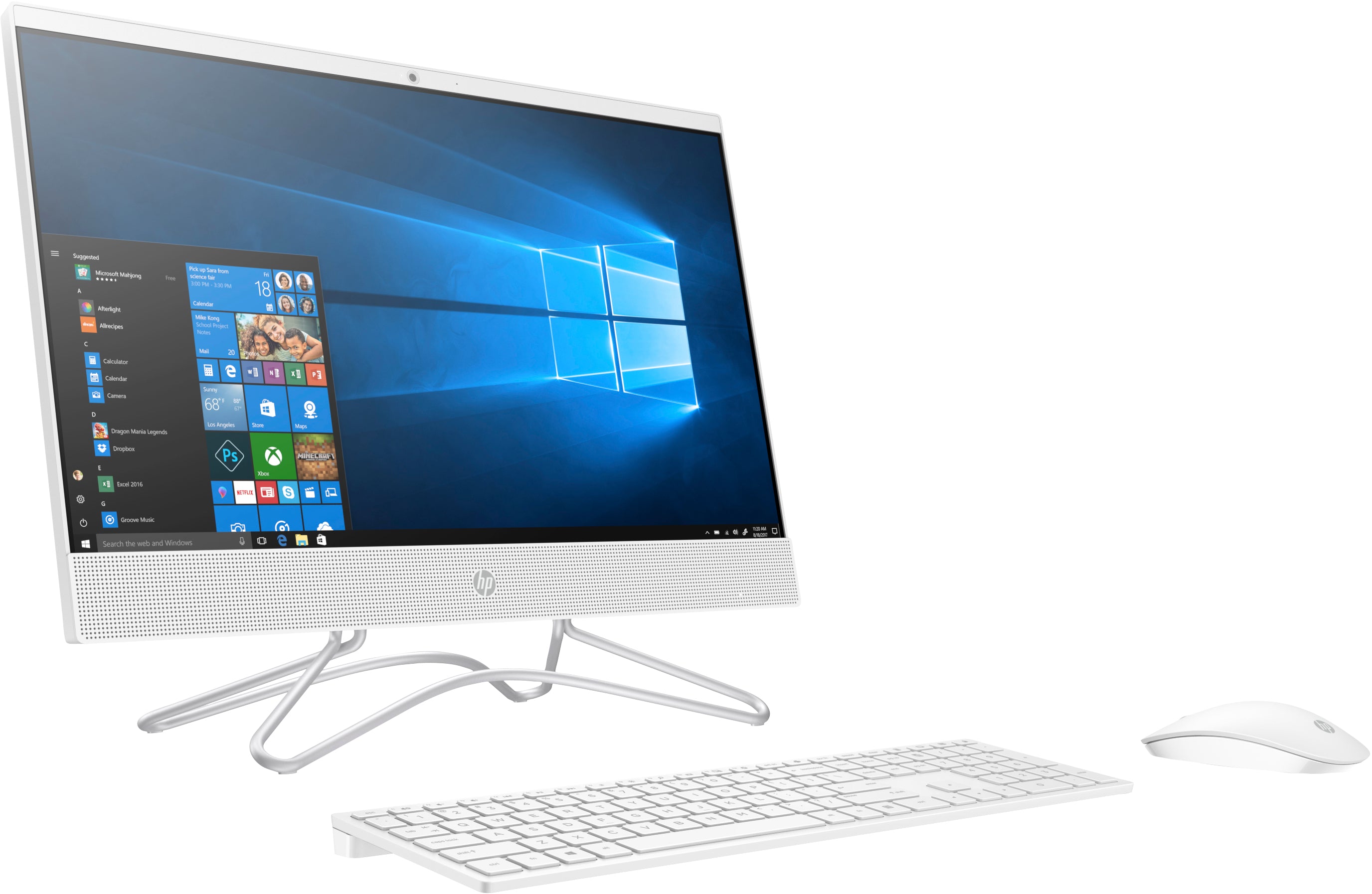 HP 22-c0012ds 21.5" Full HD (Non-Touch) All-in-One Desktop PC, Intel Celeron J4005, 2GHz, 4GB RAM, 1TB HDD, Windows 10 Home 64-Bit - 3LC21AA#ABA (Certified Refurbished)
