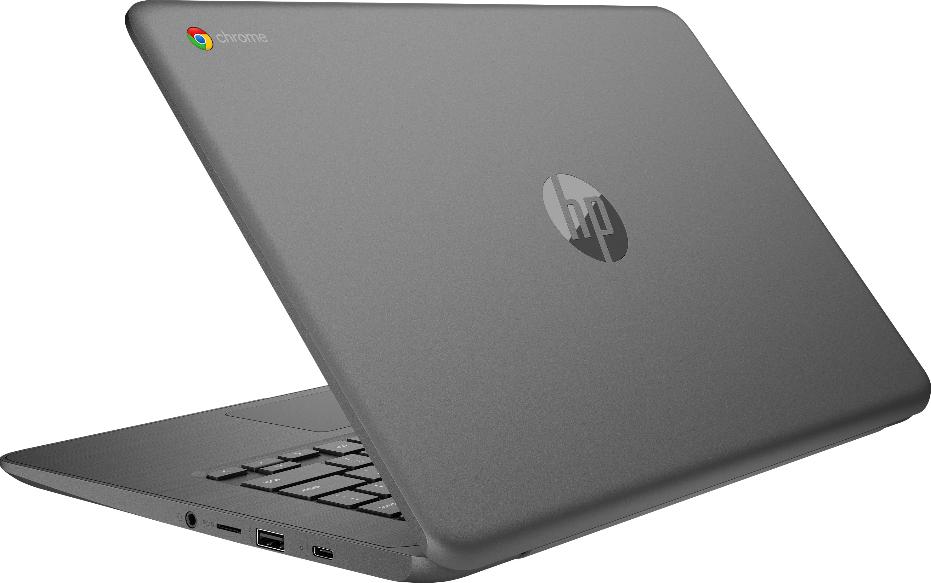 HP 14-G5 14" HD (Touchscreen) Chromebook, Intel Celeron N3350, 1.10GHz, 4GB RAM, 16GB eMMC, Chrome OS - 3PD95UT#ABA