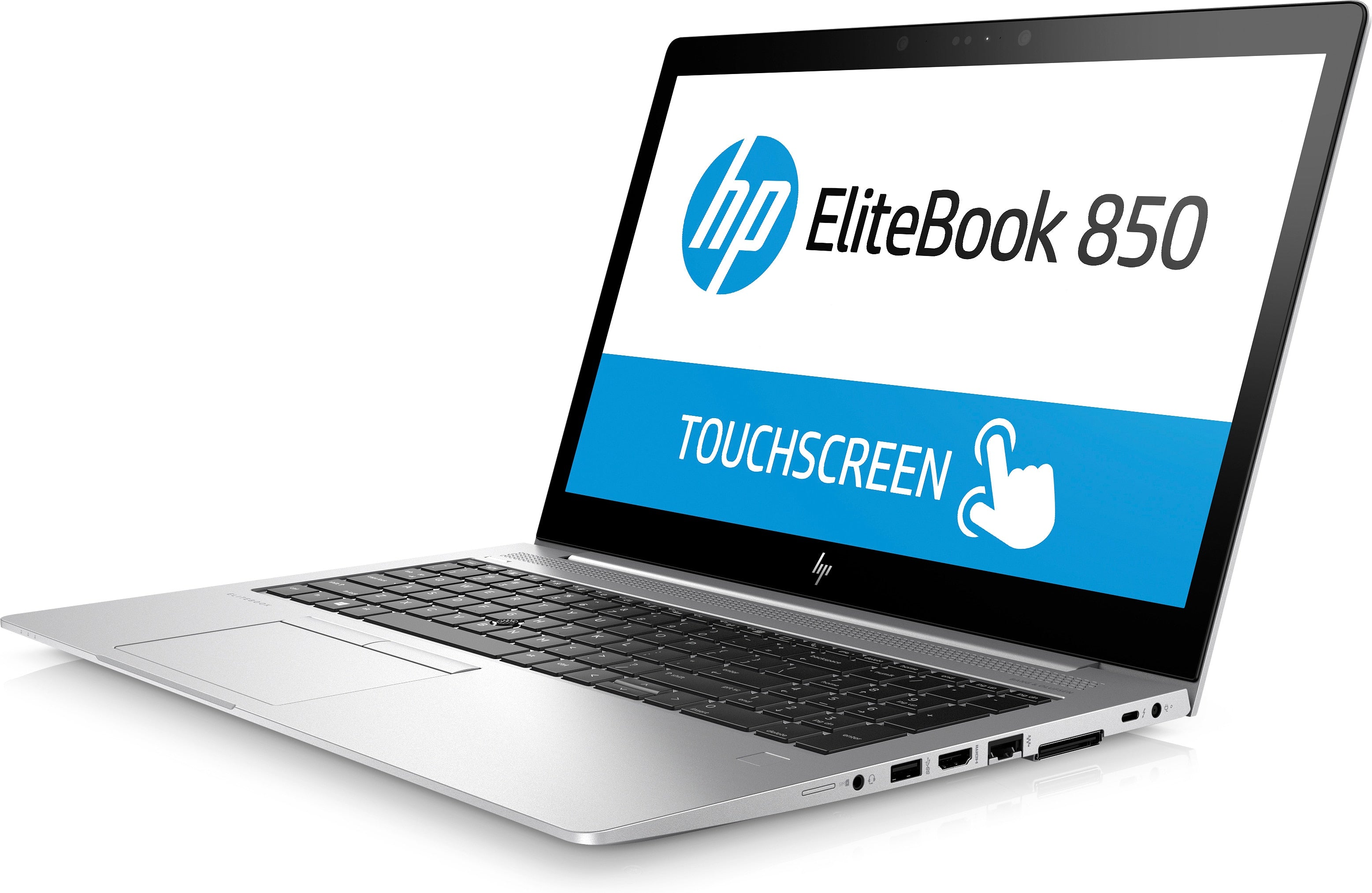 HP EliteBook 850 G5 15.6" Full HD (Touchscreen) Notebook PC, Intel Core i7-8650U, 1.90GHz, 8GB RAM, 256GB SSD, Windows 10 Pro 64-Bit - 3RS10UT#ABA