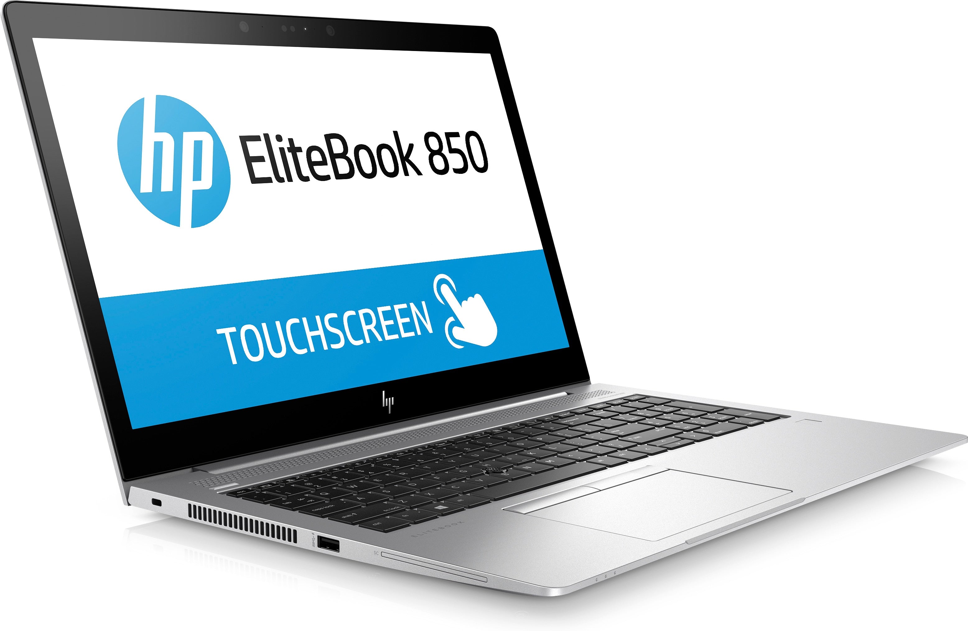 HP EliteBook 850 G5 15.6" Full HD (Touchscreen) Notebook PC, Intel Core i7-8650U, 1.90GHz, 8GB RAM, 256GB SSD, Windows 10 Pro 64-Bit - 3RS10UT#ABA