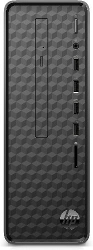 HP Slimline S01-pF0115t Tower Desktop, Intel Pentium Gold G5420, 3.80GHz, 8GB RAM, 1TB HDD, 128GB SSD, Win10H - 3UQ80AA#ABA