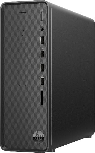 HP Slimline S01-aF1005t Mini Tower Desktop, Intel Pentium Silver J5040, 2.0GHz, 8GB RAM, 1TB HDD, 256GB SSD, Win10H - 3UR14AA#ABA (Certified Refurbished)