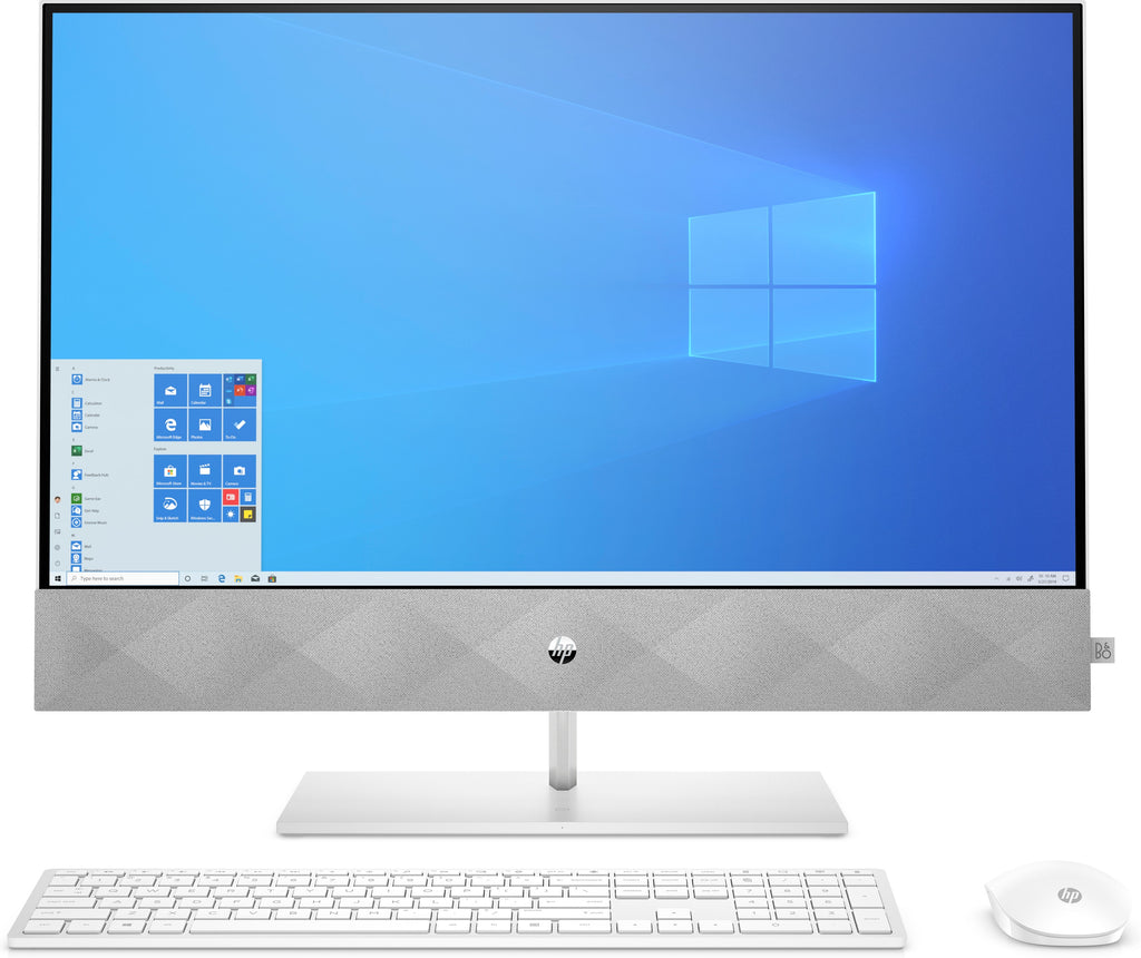 HP Pavilion 27-d0240t 27" FHD All-in-One PC,  Intel i7-10700T, 2.0GHz, 16GB RAM, 256GB SSD, 1TB HDD, W10H - 3UR11AA#ABA (Certified Refurbished)