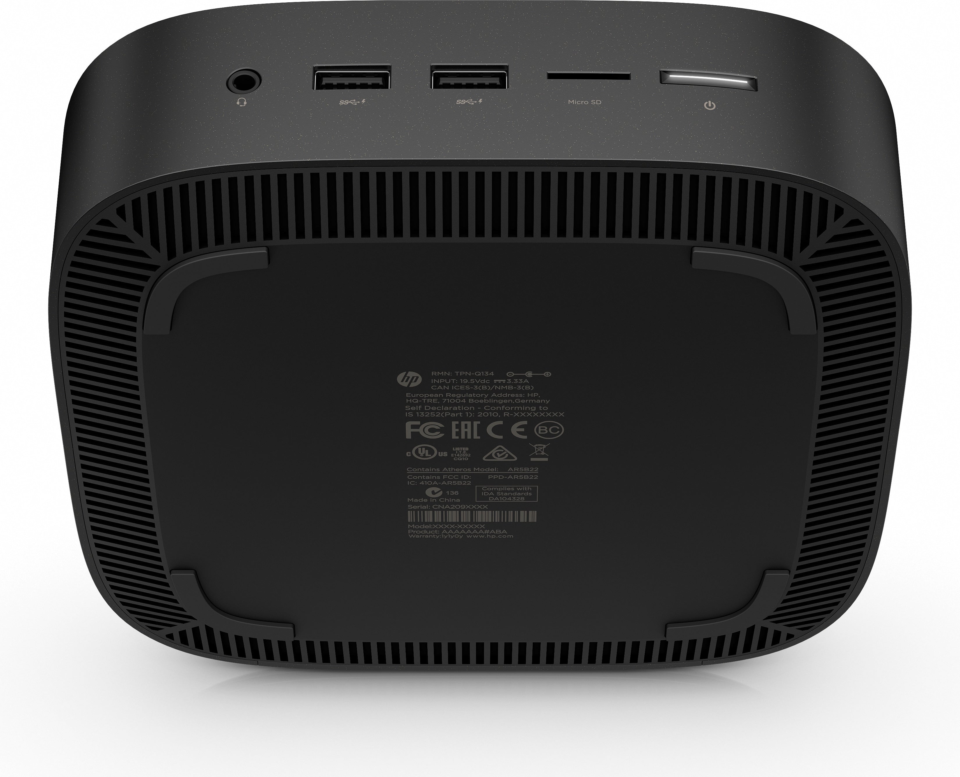 HP Chromebox G2 Mini Desktop,Intel i7-7600U,2.80GHz,16GB RAM,64GB SSD,Chrome OS-9WJ98UT#ABA