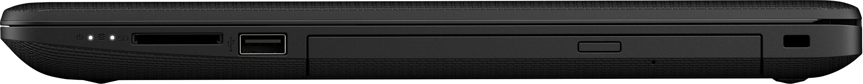 HP 15-db0081nr 15.6" HD (Non-Touch) Notebook, AMD A6-9225, 2.60 GHz, 4GB RAM, 500GB HDD SATA, Windows 10 Home 64-Bit, Jet Black- 3VN44UA#ABA