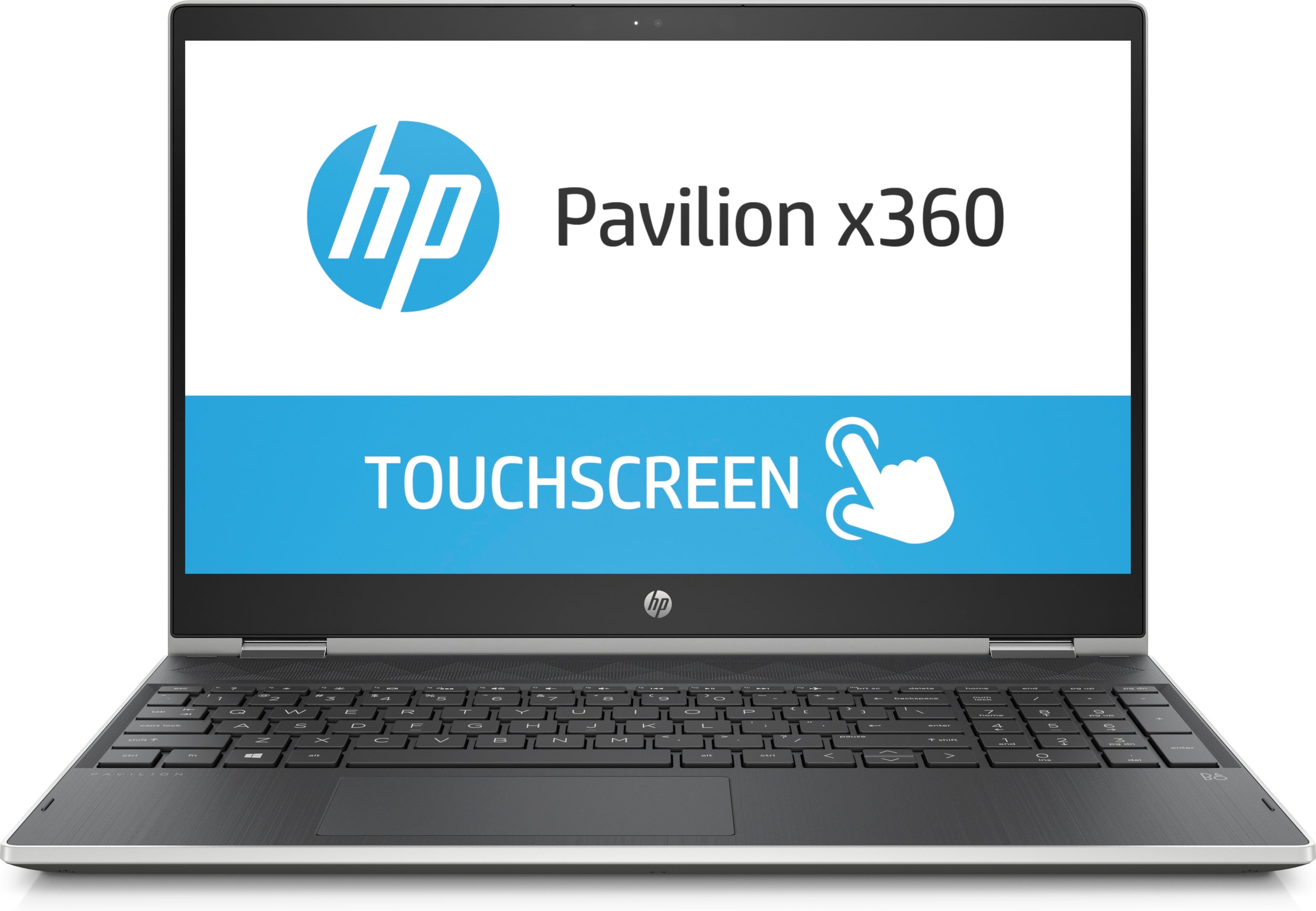 HP Pavilion X360 15-cr0075nr 15.6" FHD (Touchscreen) Convertible Notebook, Intel Core i3-8130U, 2.20GHz, 8GB RAM, 1TB HDD, Windows 10 Home 64-Bit,  Natural Silver, Ash Silver- 3VN45UA#ABA