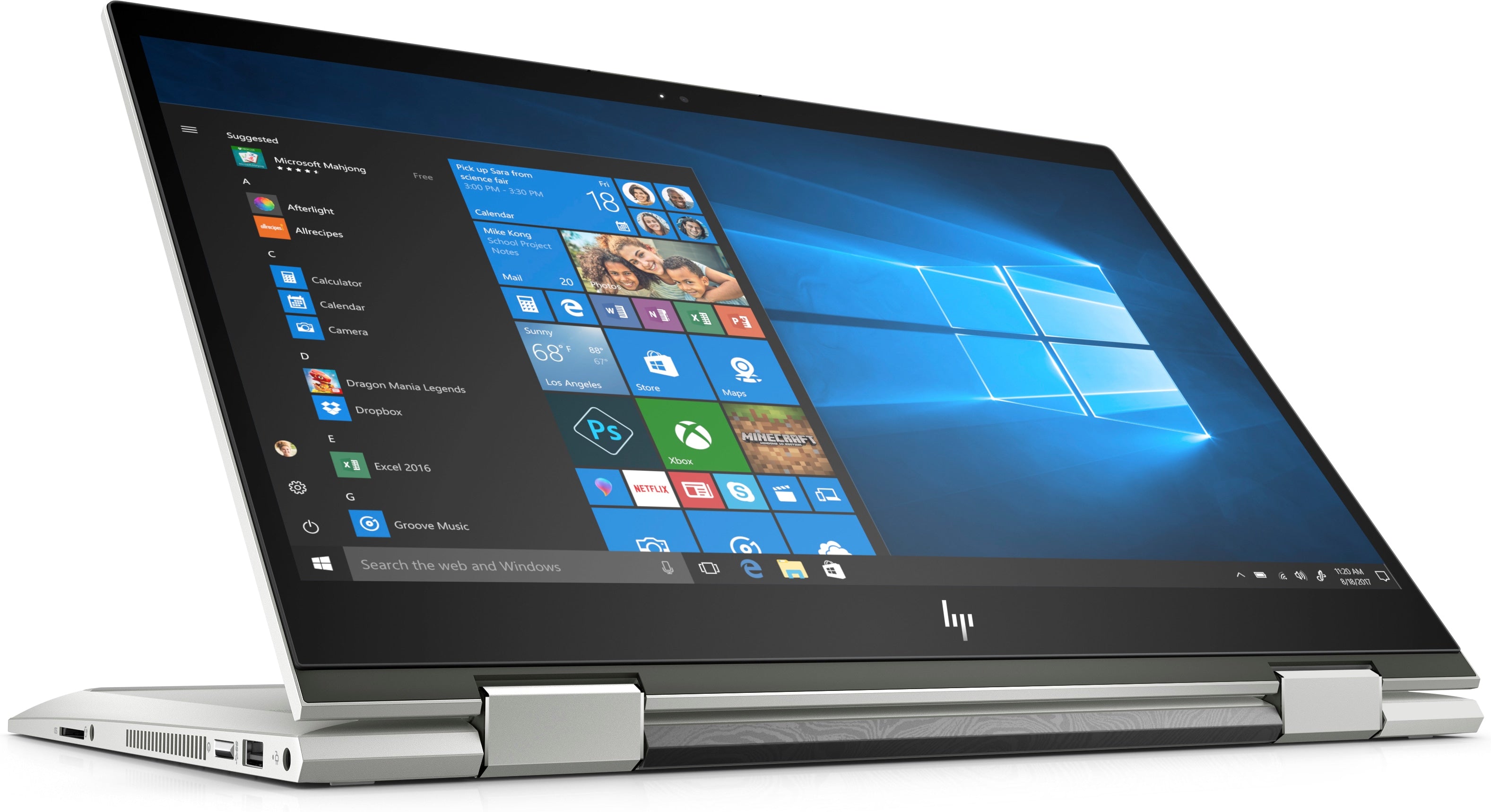 HP Envy X360 15T-BP100 15.6" FHD Touchscreen  Notebook, Intel Core i7, 1.80GHz, 16GB RAM, 360GB PCIe SSD, Windows 10 Home-1ZA23AAR#ABA-WHMW
