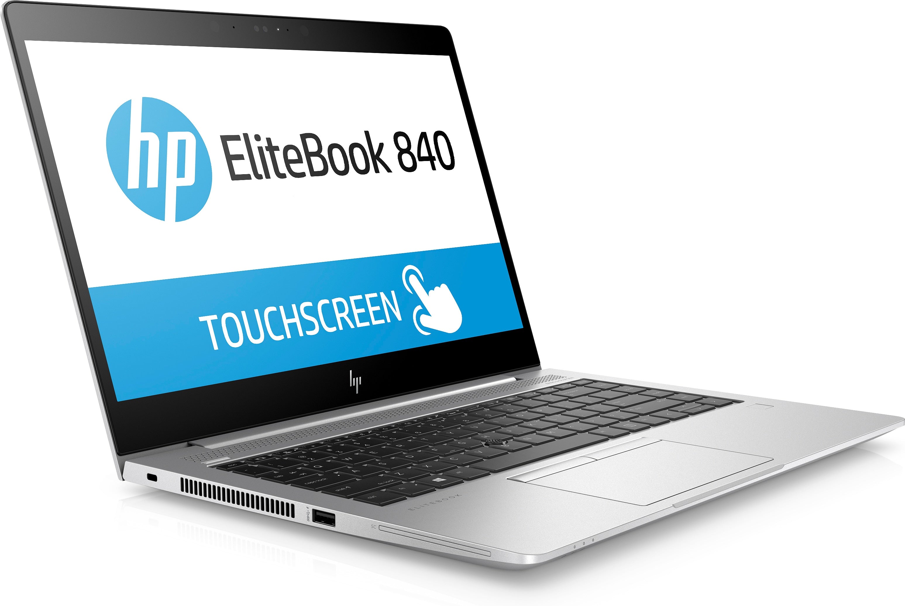 HP EliteBook 840 G5 14" 4K Ultra HD (Touchscreen) Notebook PC, Intel Core i5-8350U, 1.70GHz, 8 GB RAM, 256 GB SSD, Windows 10 Pro 64-Bit - 3WD99UT#ABA
