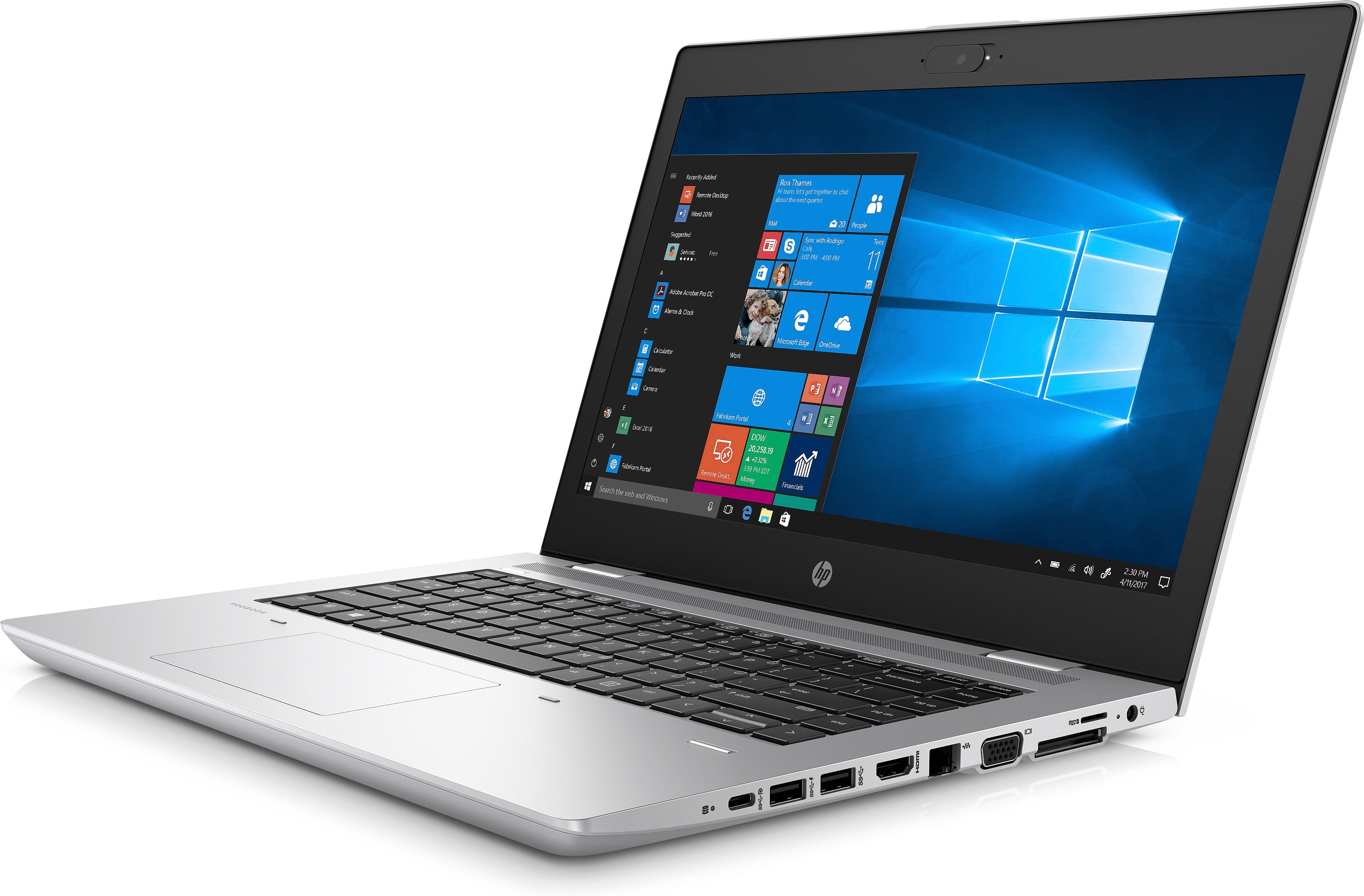 HP ProBook 640-G4 14" HD (Non-Touch) Notebook PC, Intel i5-8350U, 1.70GHz, 8GB RAM, 16GB Optane Memory + 500GB HDD, Windows 10 Pro 64-Bit - 3XJ58UT#ABA