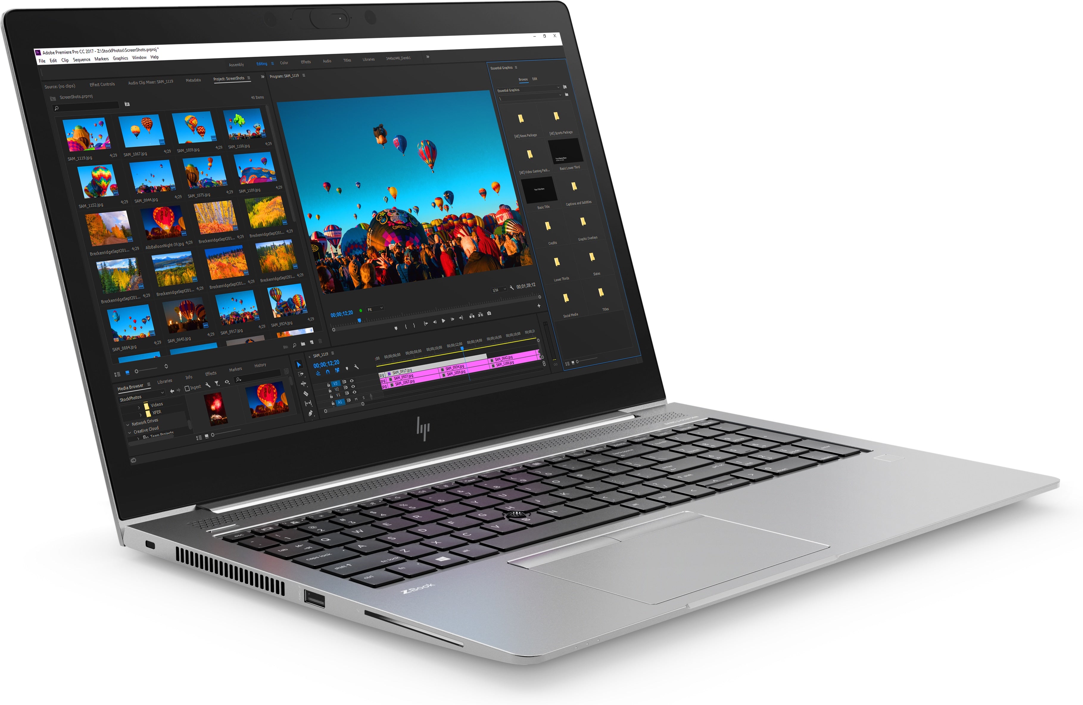 HP Zbook 15u G5 15.6" FHD (Non-Touch) Mobile Workstation, Intel Core i5-7200U, 2.50GHz, 8GB RAM, 256GB SSD, Windows 10 Pro 64-Bit - 3YW58UT#ABA
