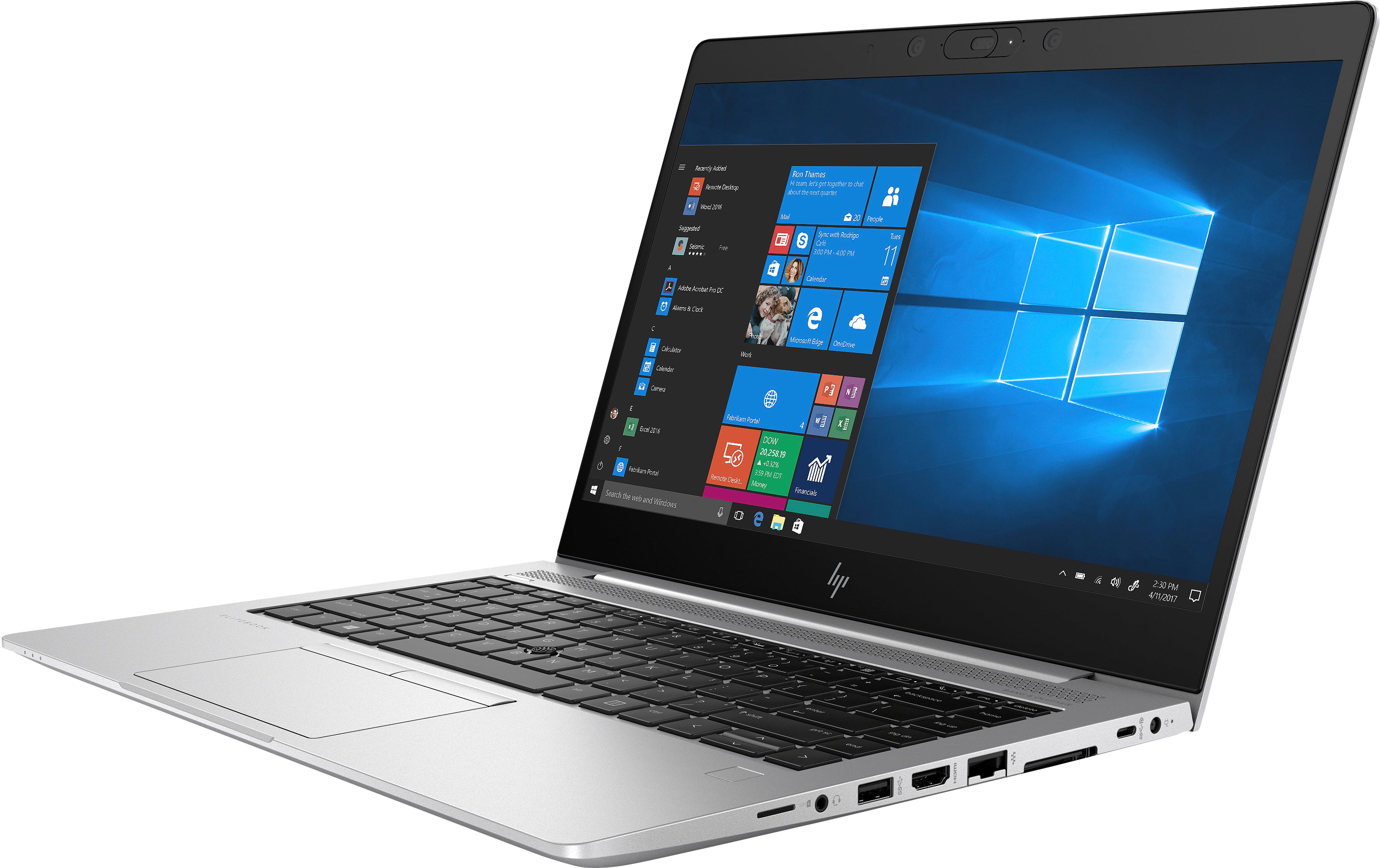 HP EliteBook 745 G5 14" FHD Notebook AMD Ryzen 5 PRO 2500U, 8GB RAM,  256GB SSD, Windows 10 Pro- 6HH56U8#ABA