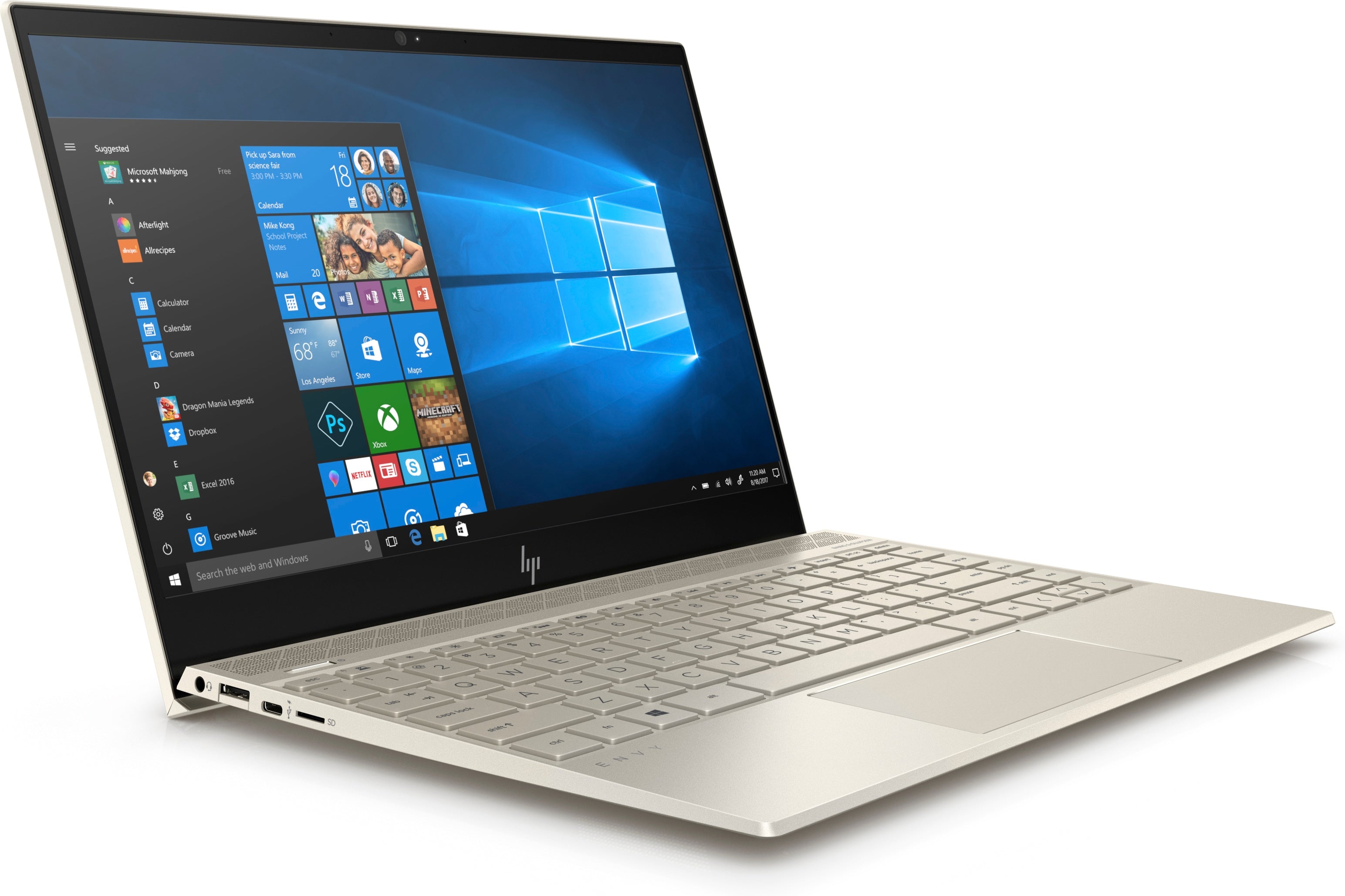 HP Envy 13-ah0051wm 13.3" FHD Laptop, Intel: i5-8250U, 1.60GHz, 8GB RAM, 128GB SSD, Windows 10 Home 64-Bit- 4AK66UA#ABA