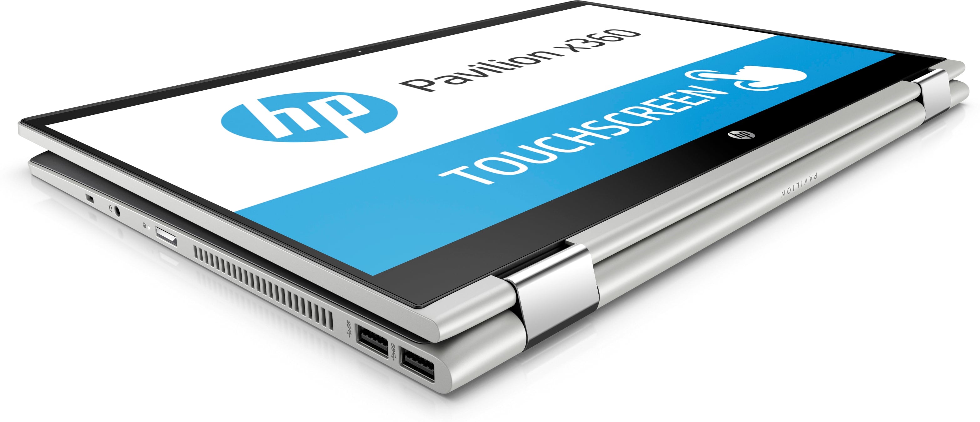 HP Pavilion x360 15-cr0091ms 15.6" FHD (Touchscreen) Convertible Notebook, Intel Core i5-8250U, 1.60GHz, 8GB RAM, 128GB SSD, Windows 10 Home 64-Bit- 4BV59UA#ABA