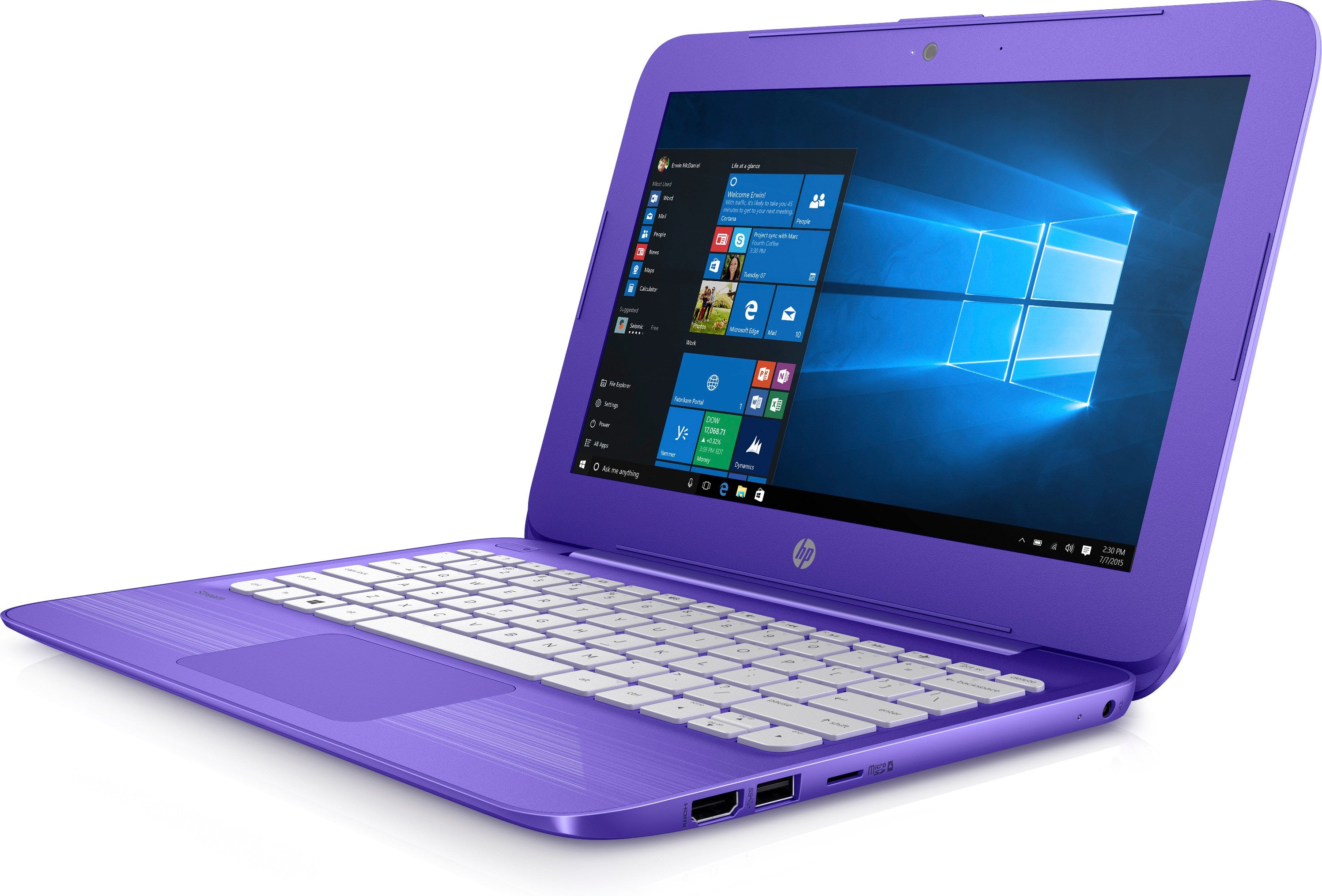 HP Stream 11-ah120nr 11.6" HD (Non-Touch) Notebook, Intel Celeron N4000, 1.10GHz, 4GB RAM, 32GB eMMC, Windows 10 S 64-Bit - 4FA45UA#ABA