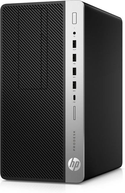 HP ProDesk 600-G4 Mini Tower Business Desktop PC, Intel:i5-8500, 3.00GHz, 8GB RAM, 256GB SSD, Windows 10 Pro 64Bit - 4HP17UT#ABA