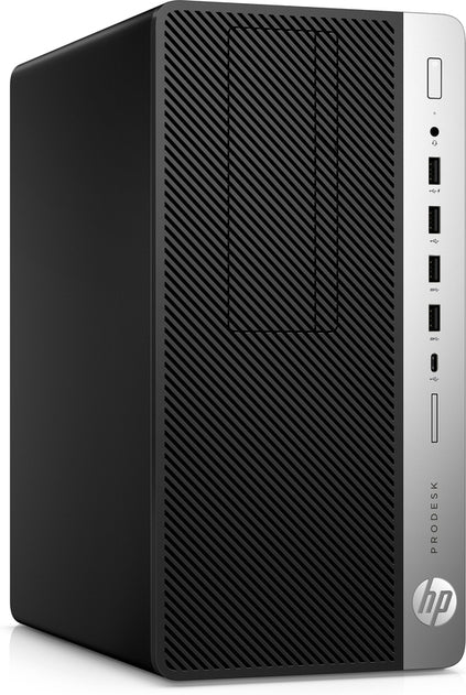 HP ProDesk 600-G4 Mini Tower Business Desktop PC, Intel:i5-8500, 3.00GHz, 8GB RAM, 256GB SSD, Windows 10 Pro 64Bit - 4HP17UT#ABA