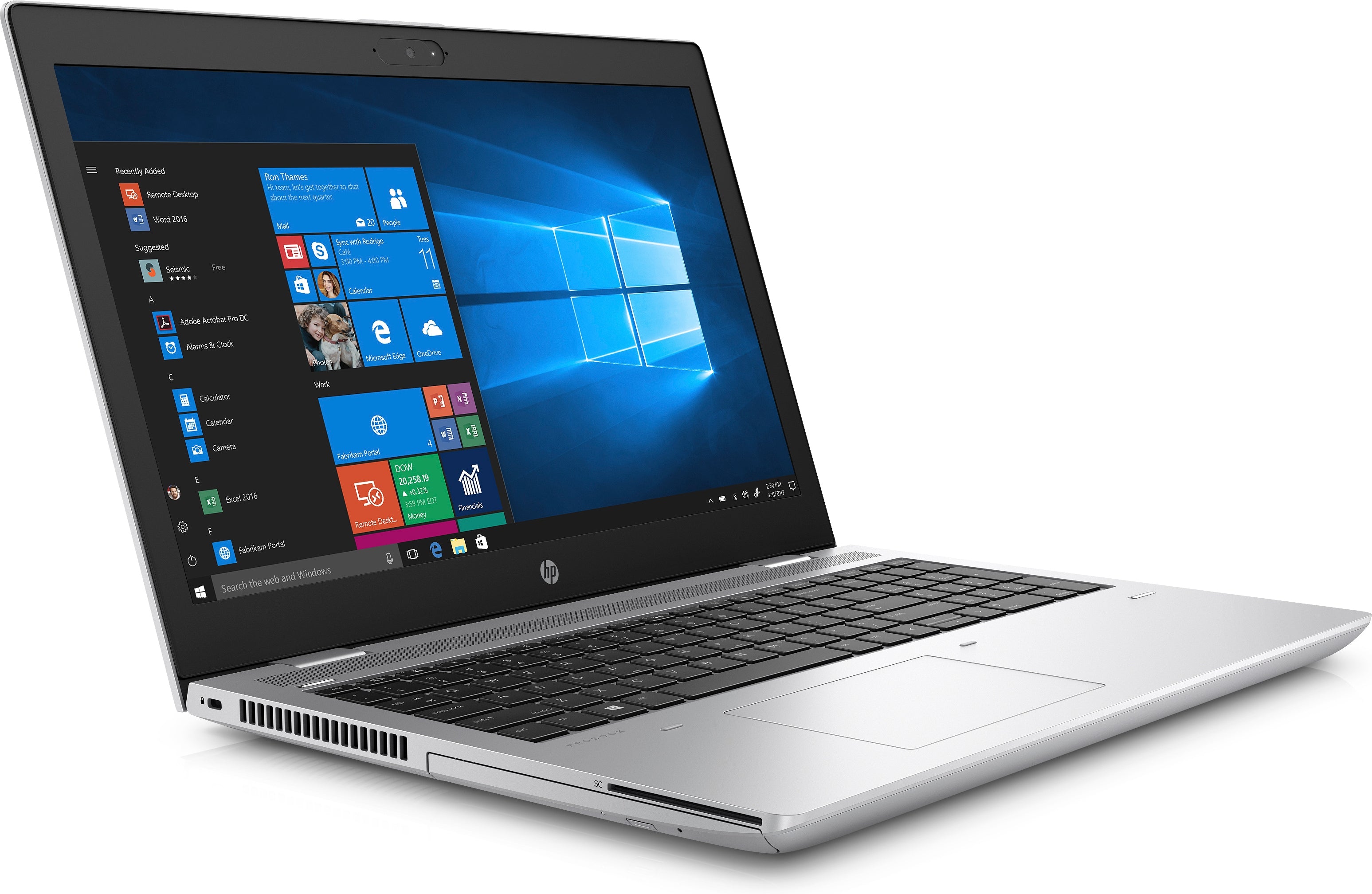 HP ProBook 650-G4 15.6" HD (Non-Touch) Notebook PC, Intel Core i5-8350U, 1.70GHz, 8GB RAM, 500GB HDD, Windows 10 Pro 64-Bit - 6US47EP#ABA