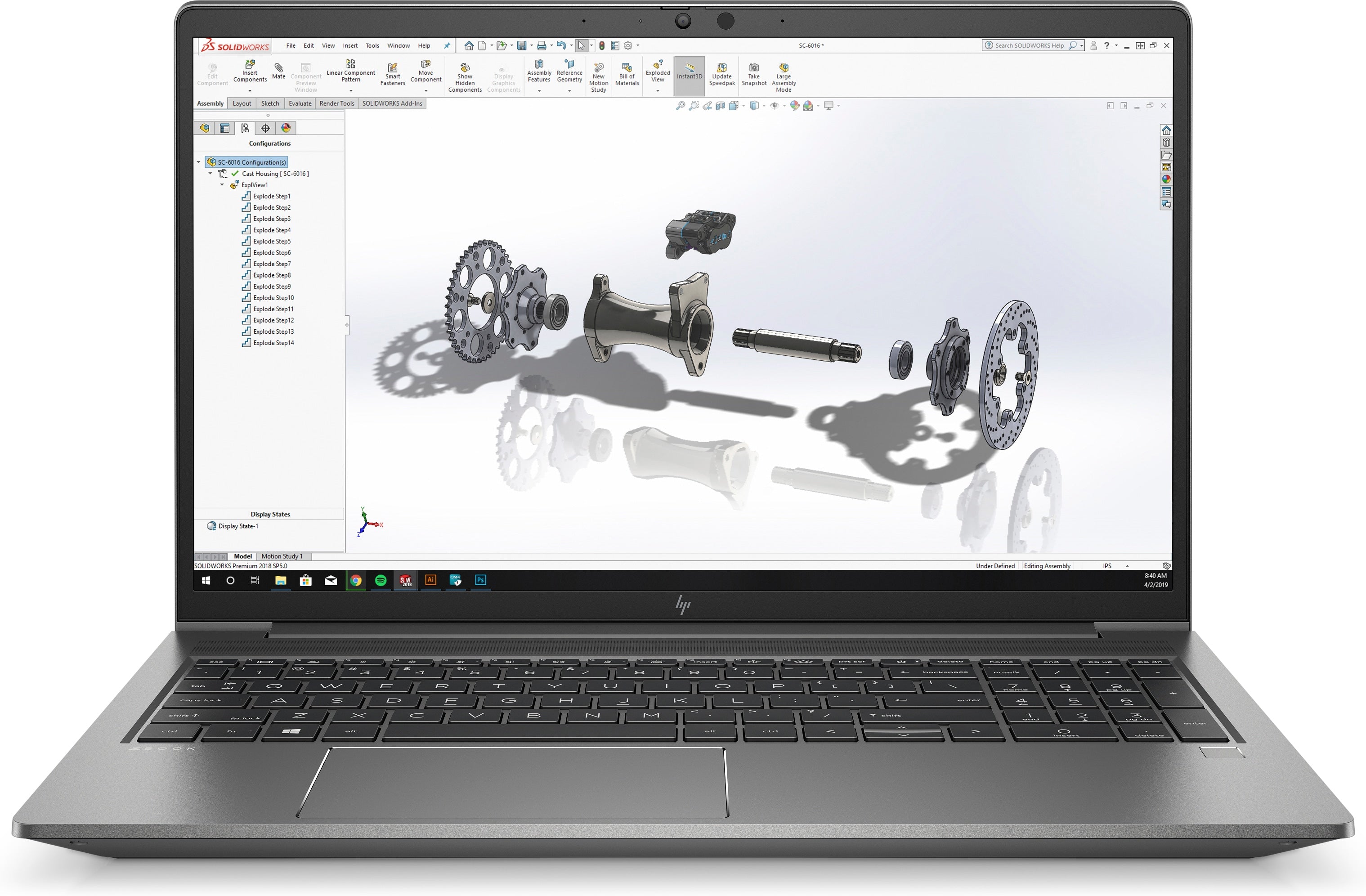 HP ZBook Power G8 15.6" FHD Mobile Workstation, Intel i7-11800H, 2.30GHz, 32GB RAM, 1TB SSD, Win10P - 4J8L2UT#ABA