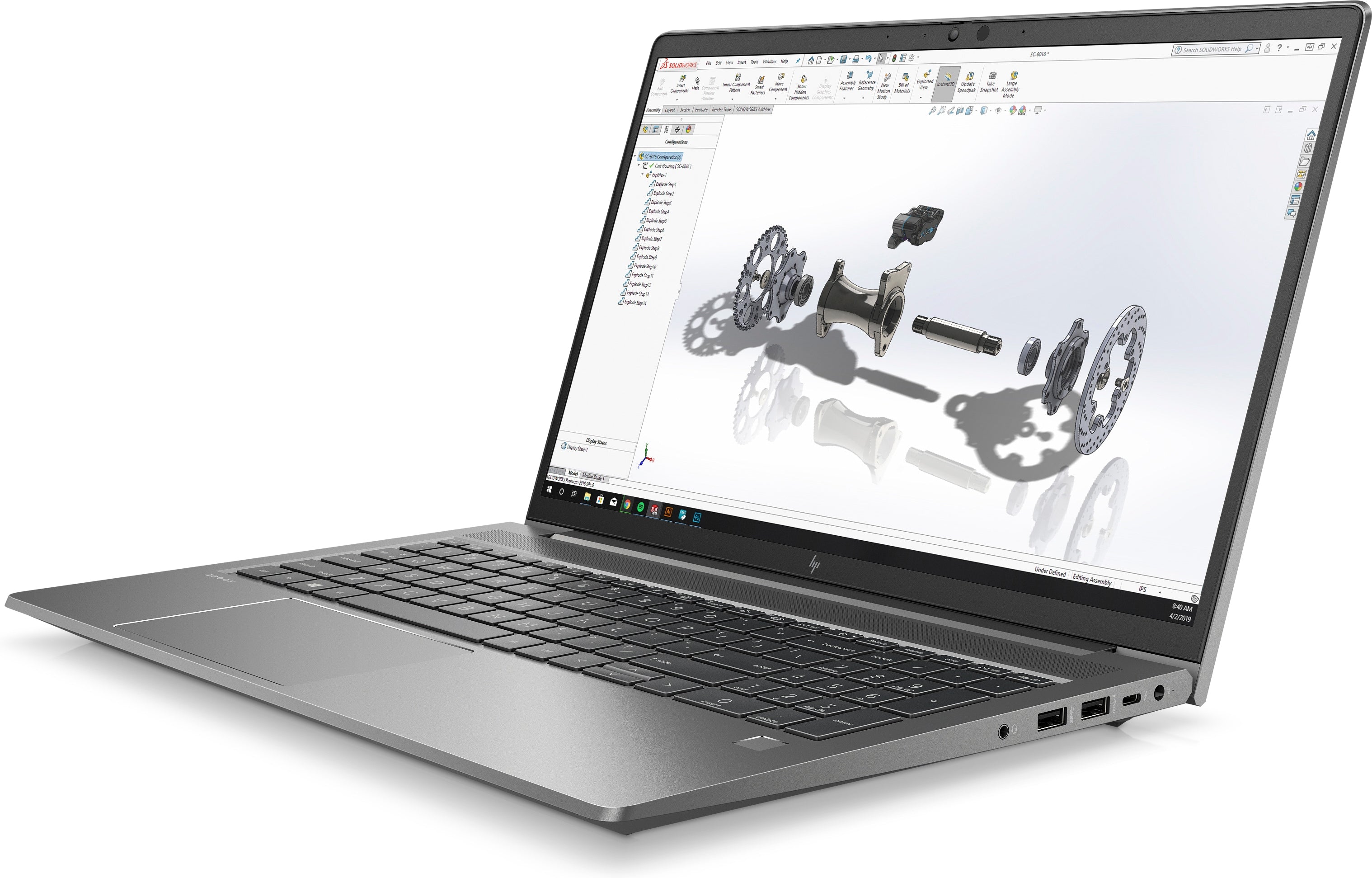 HP ZBook Power G8 15.6" FHD Mobile Workstation, Intel i7-11800H, 2.30GHz, 32GB RAM, 1TB SSD, Win10P - 4J8L2UT#ABA