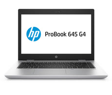 HP ProBook 645-G4 14" HD (Non-Touch) Notebook PC, AMD:R7-2700U, 2.20GHz, 8GB RAM, 128GB SSD, Windows 10 Pro 64-Bit - 4TK39UT#ABA