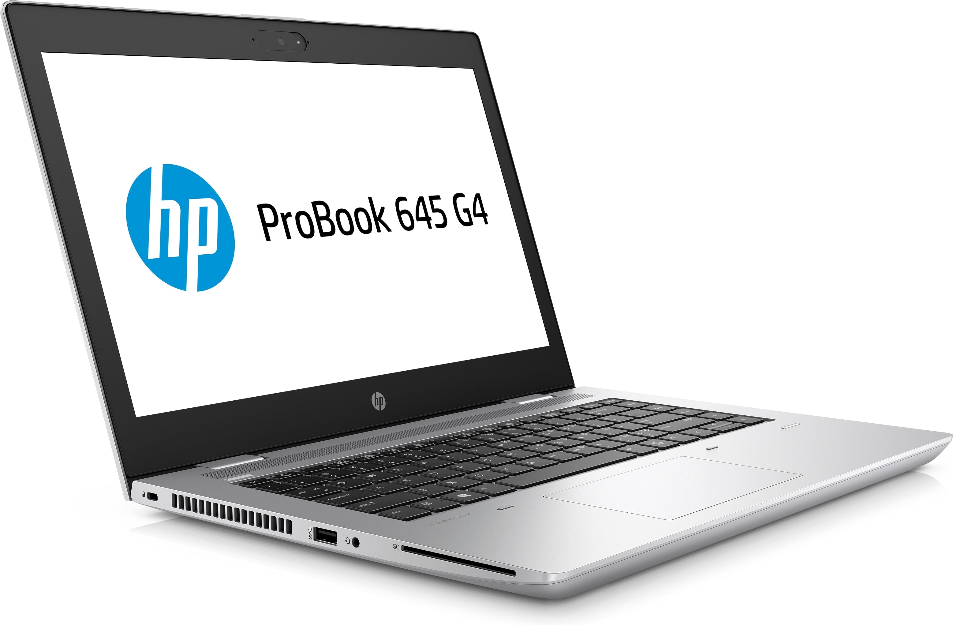 HP ProBook 645-G4 14" HD (Non-Touch) Notebook PC, AMD:R7-2700U, 2.20GHz, 8GB RAM, 128GB SSD, Windows 10 Pro 64-Bit - 4TK39UT#ABA