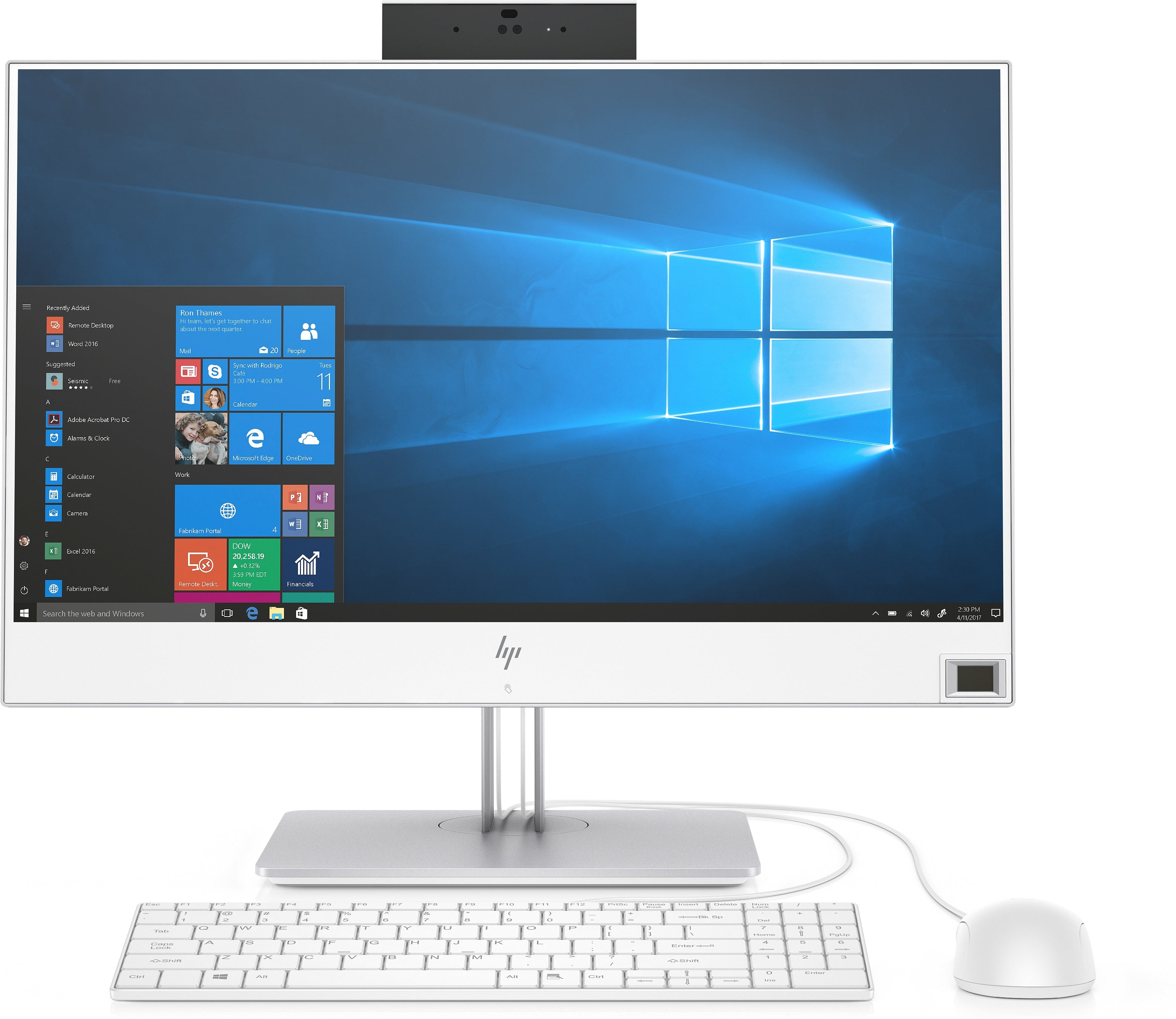 HP EliteOne 800 G4 23.8" FHD (NonTouch) HE All-in-One PC, Intel i5-8500, 3.0GHz, 8GB RAM, 256GB SSD, Win10P - 4LU07UT#ABA