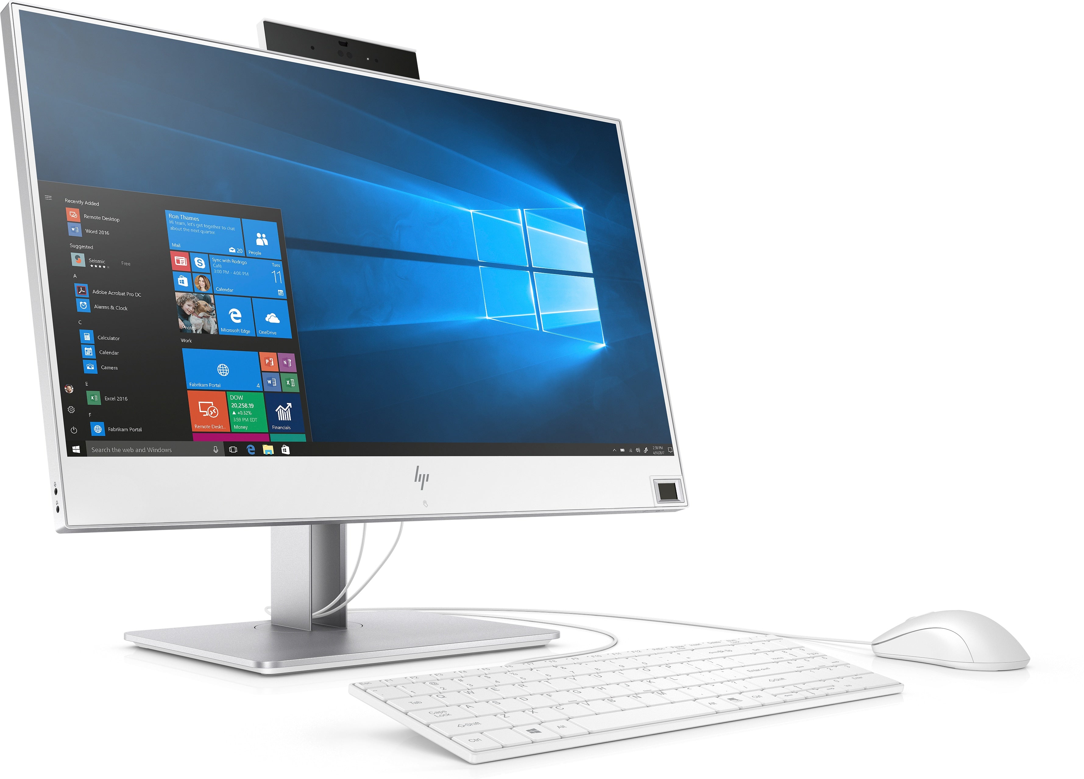 HP EliteOne 800 G4 23.8" FHD (NonTouch) HE All-in-One PC, Intel i5-8500, 3.0GHz, 8GB RAM, 256GB SSD, Win10P - 4LU07UT#ABA