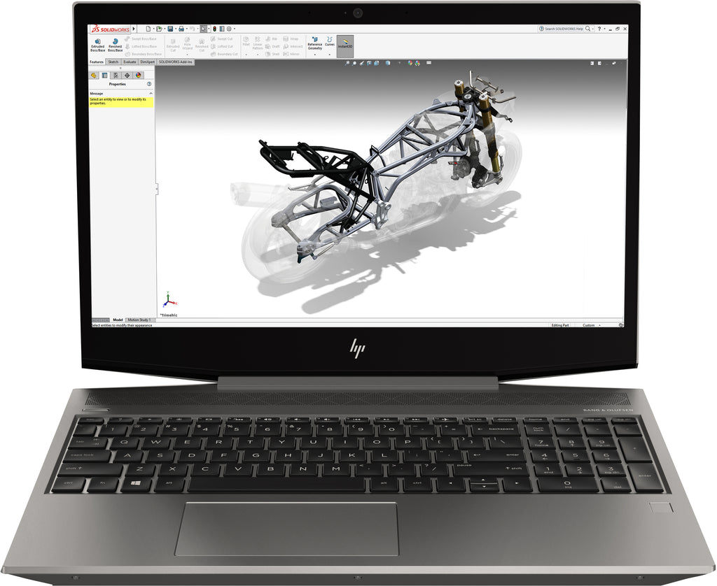 HP ZBook 15v G5 15.6" FHD Mobile Workstation, Intel i7-8750H, 2.20GHz, 16GB RAM, 512GB SSD, Win10P - 4NL20UT#ABA