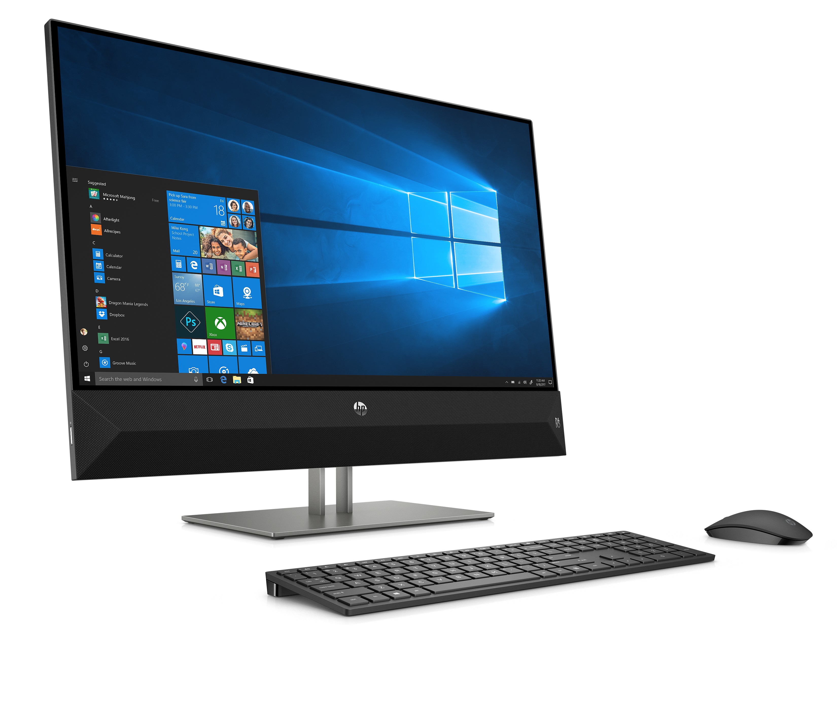 HP Pavilion 27-xa0050 27" Touch  All-in-One PC, Intel i5-8400T, 1.70GHz, 8GB RAM, 16GB Optane+2TB HDD,4NM62AA#ABA(Certified Refurbished)