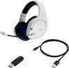 HP HyperX Cloud Stinger Core Wireless Gaming Headset for PS5-PS4, USB 2.0, White-Blue - 4P5J1AA
