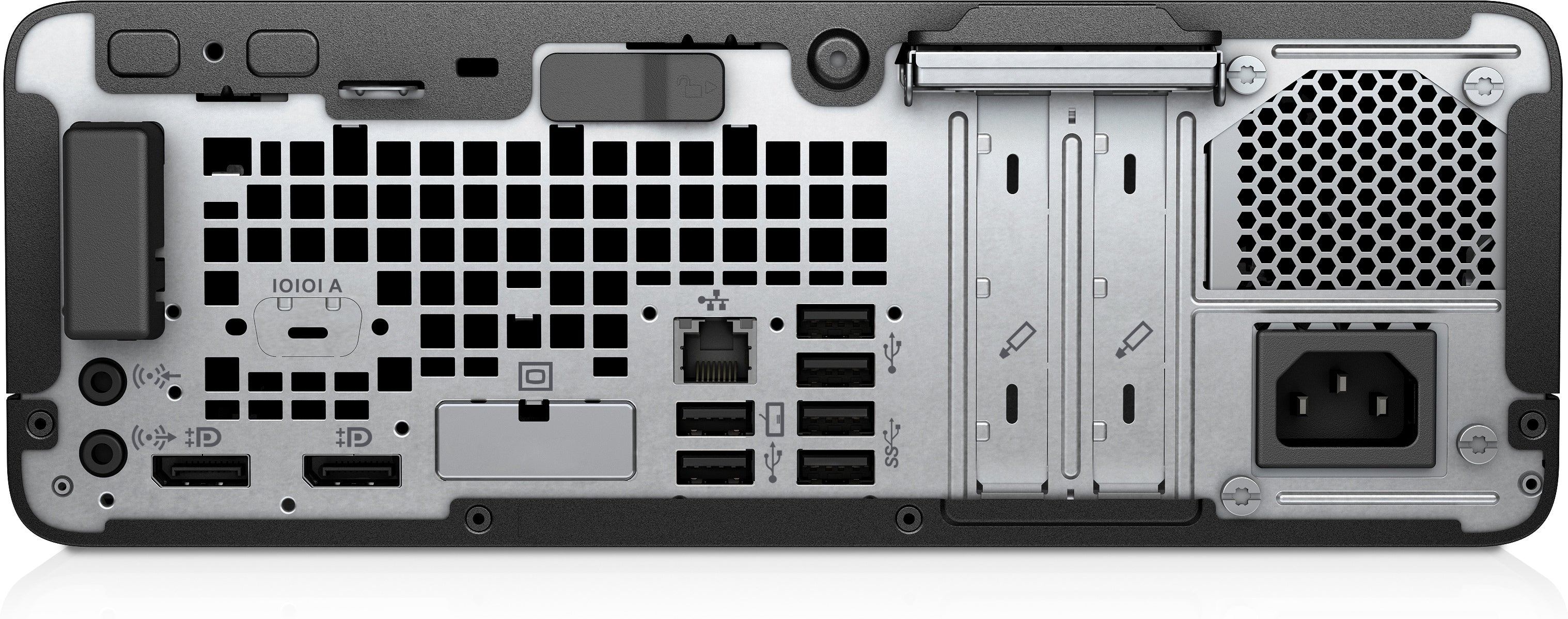 HP EliteDesk 705 G4 SFF Desktop PC,AMD R5-2400G,3.60GHz,8GB RAM,256GB SSD,Win10P-9WX10UW#ABA