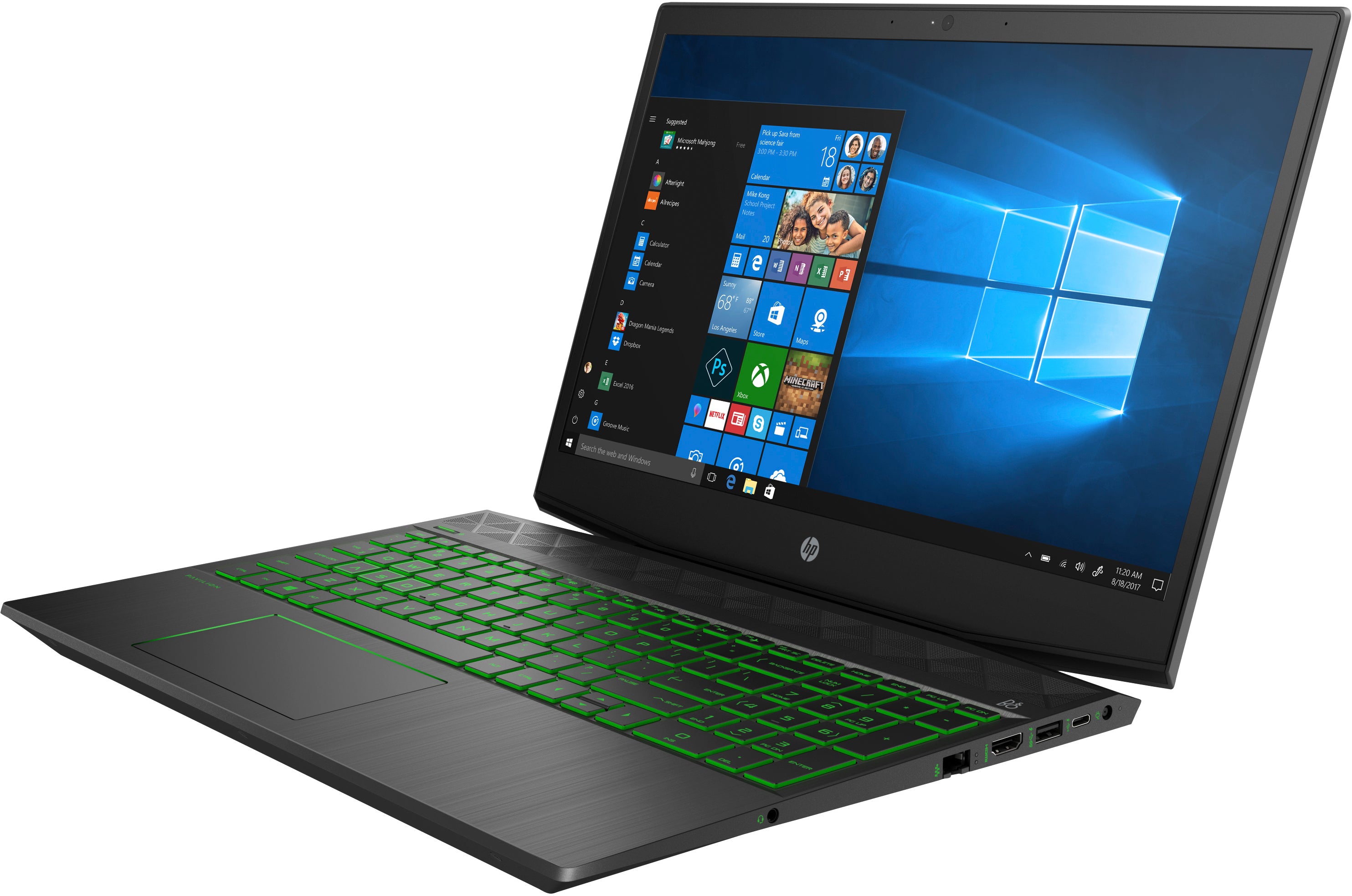 HP Pavilion 15-cx0056wm 15.6" Full HD (Non-Touch) Gaming Notebook, Intel Core i5-8300H, 2.30GHz, 8 GB RAM, 1 TB HDD, Windows 10 Home 64-Bit - 4PY21UA#ABA (Certified Refurbished)
