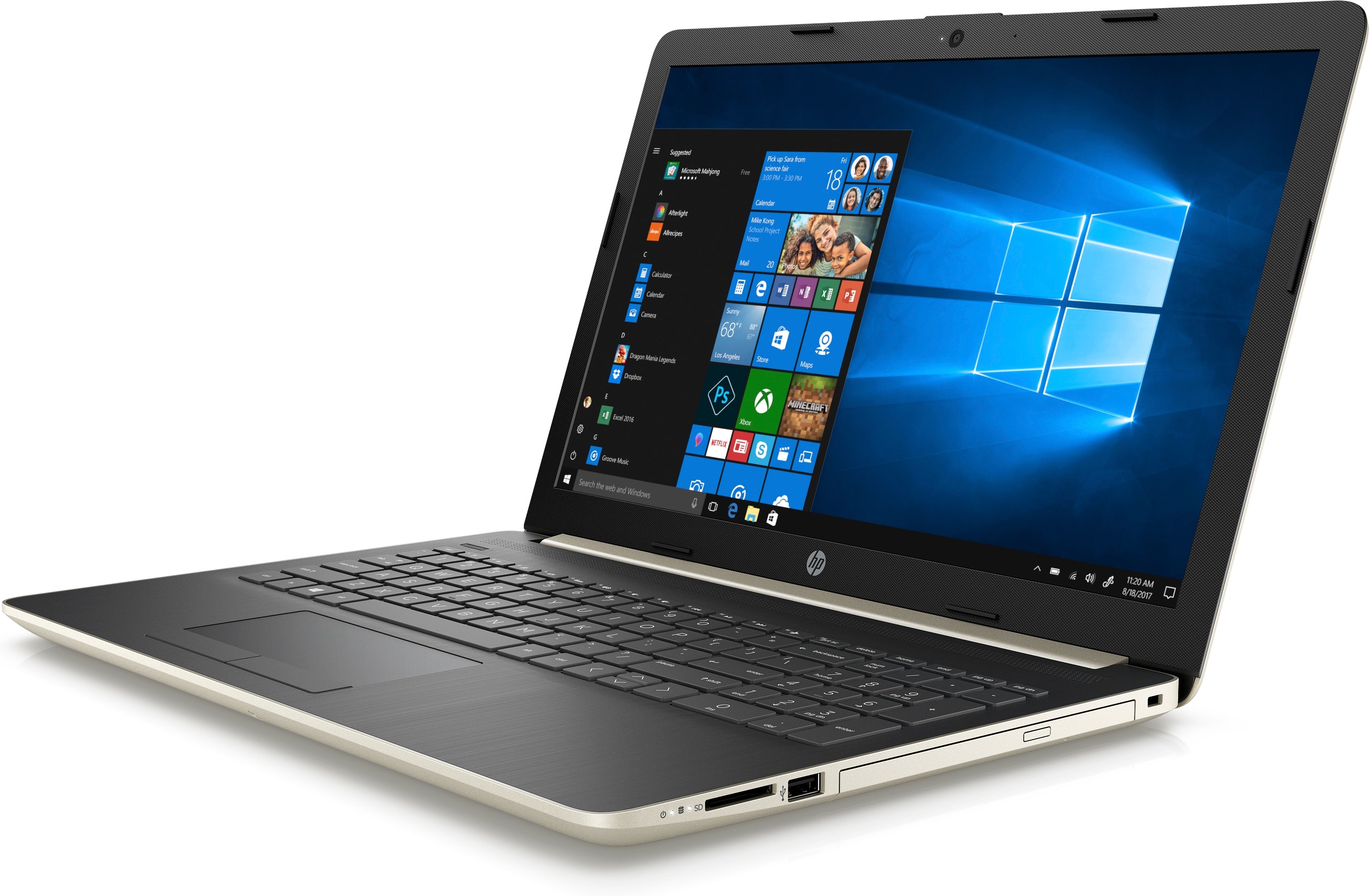 HP 15-da0007ds 15.6" HD Notebook Intel N4000 1.10GHz 4GB RAM 1TB SATA 4QU55UA#ABA