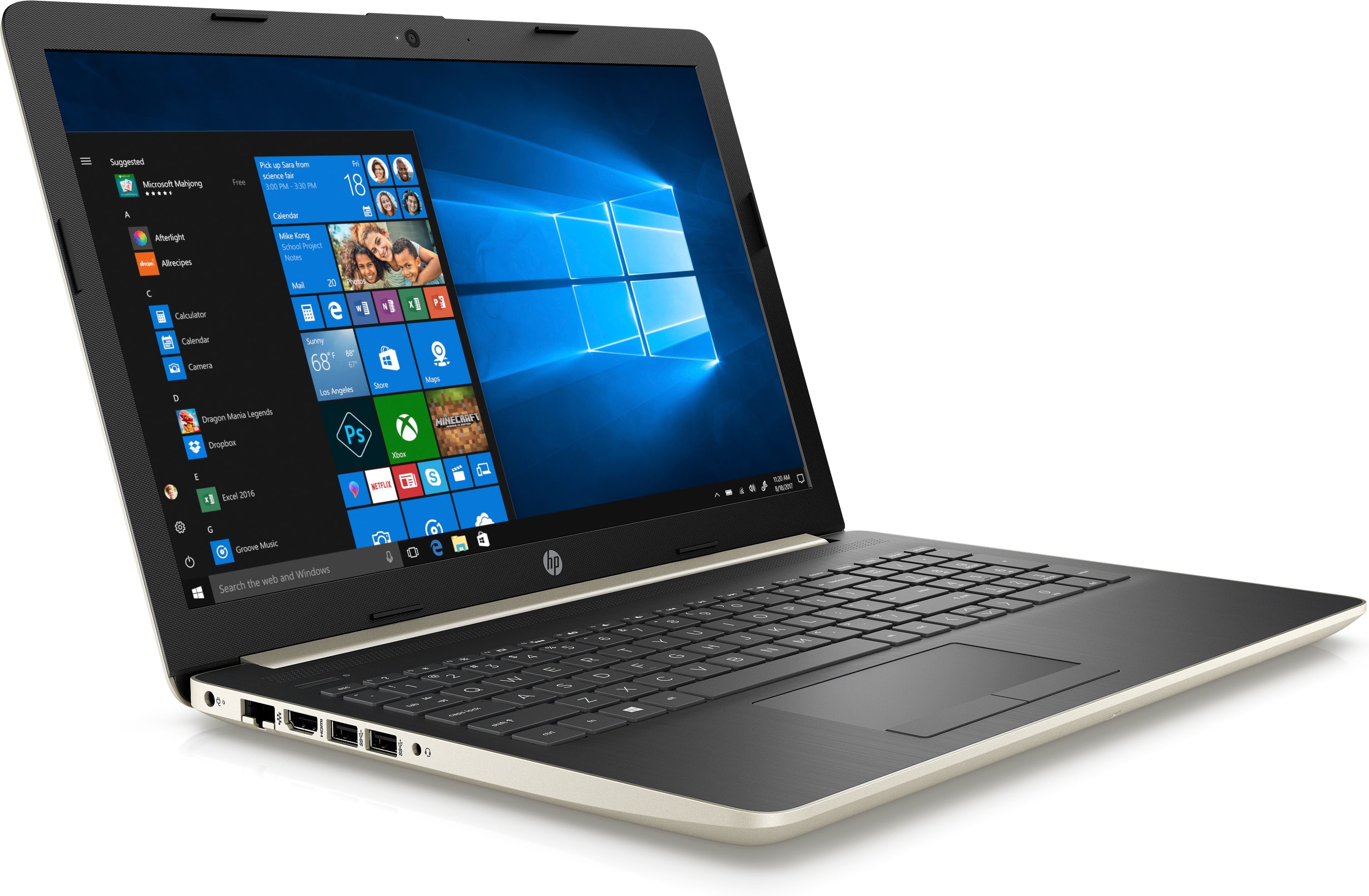 HP 15-da0007ds 15.6" HD Notebook Intel N4000 1.10GHz 4GB RAM 1TB SATA 4QU55UA#ABA