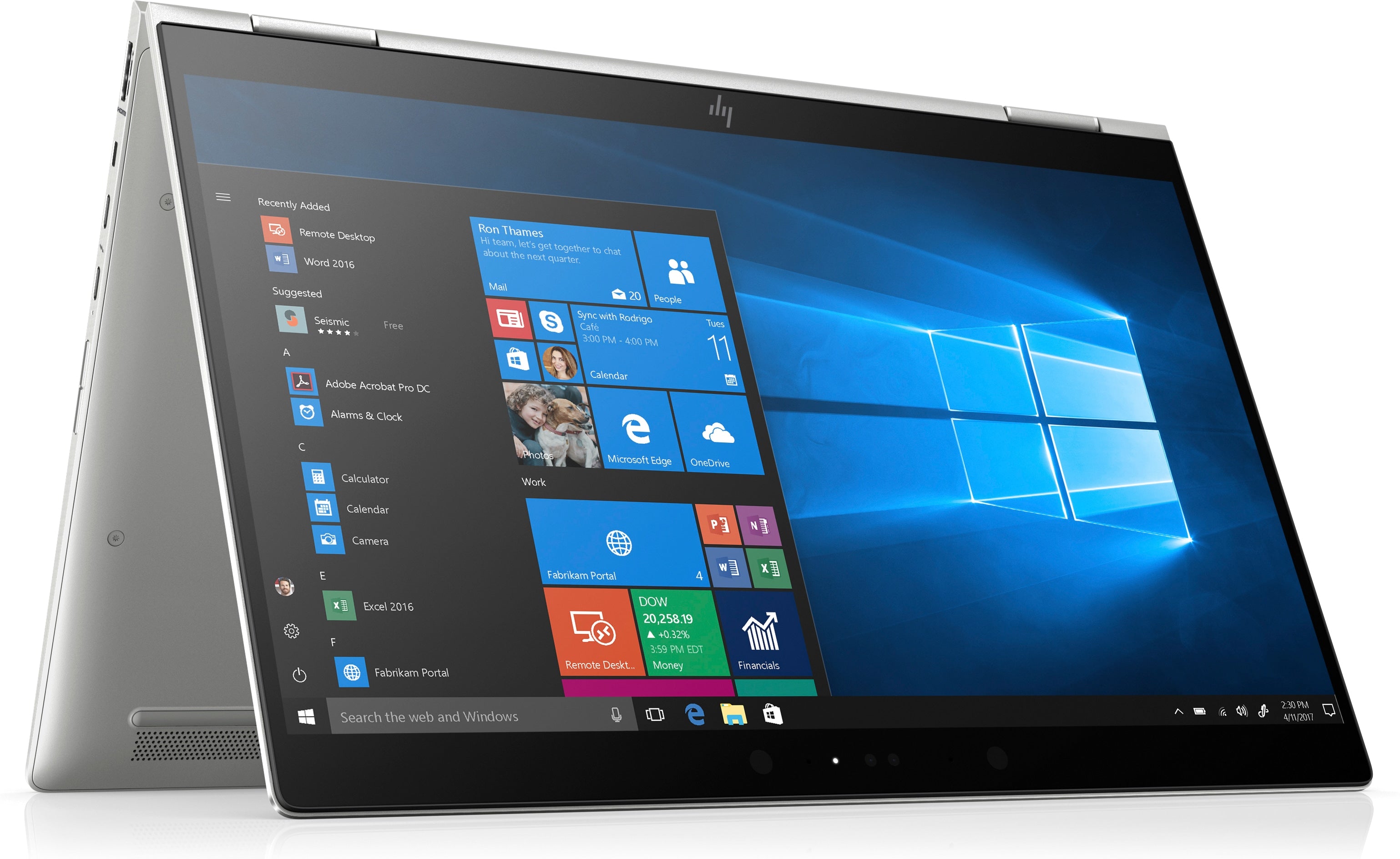 HP EliteBook X360 1030-G3 13.3" FHD (Touch) Notebook, Intel i5-8350U, 1.70GHz, 16GB RAM, 256GB SSD, Win10P - 5JR51US#ABA