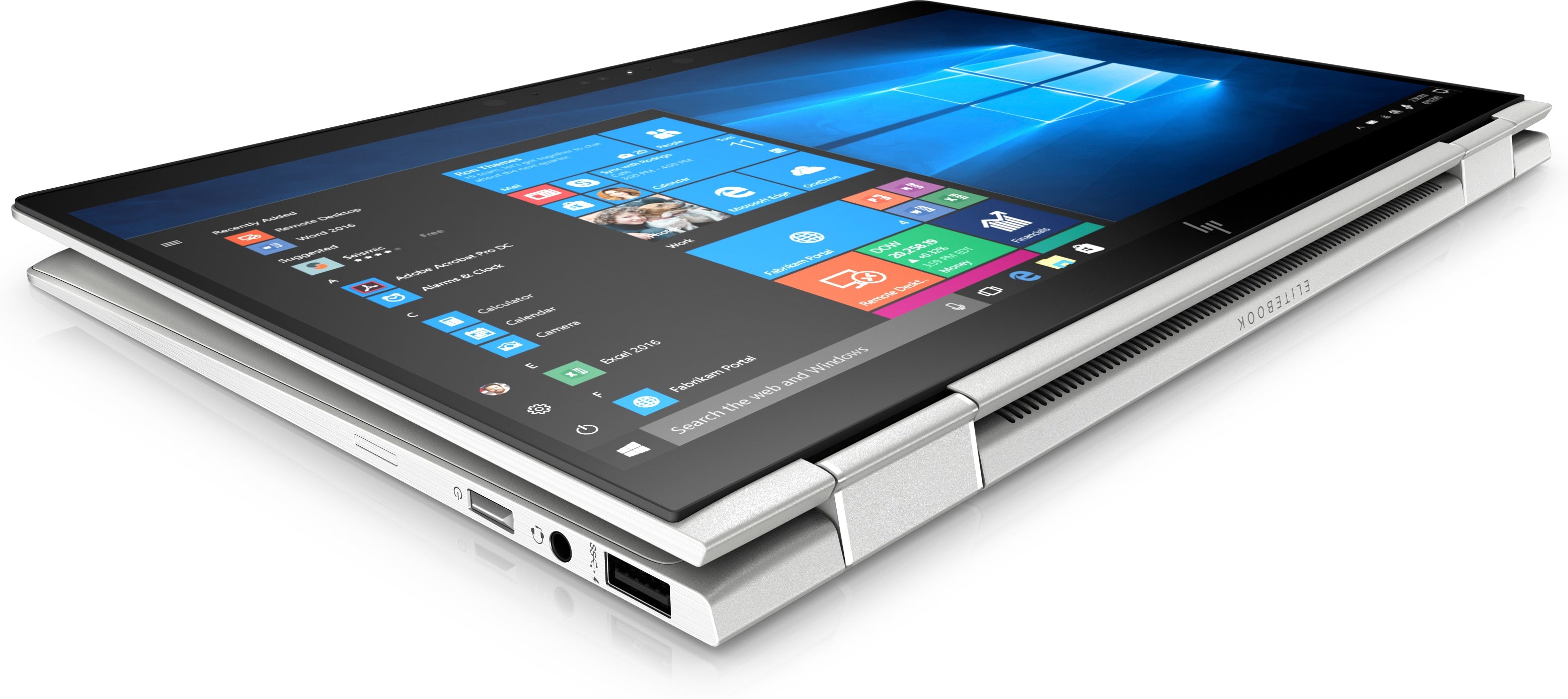 HP EliteBook X360 1030-G3 13.3" FHD (Touch) Notebook, Intel i7-8650U, 1.90GHz, 16GB RAM, 256GB SSD, Win10P - 7XT82US#ABA