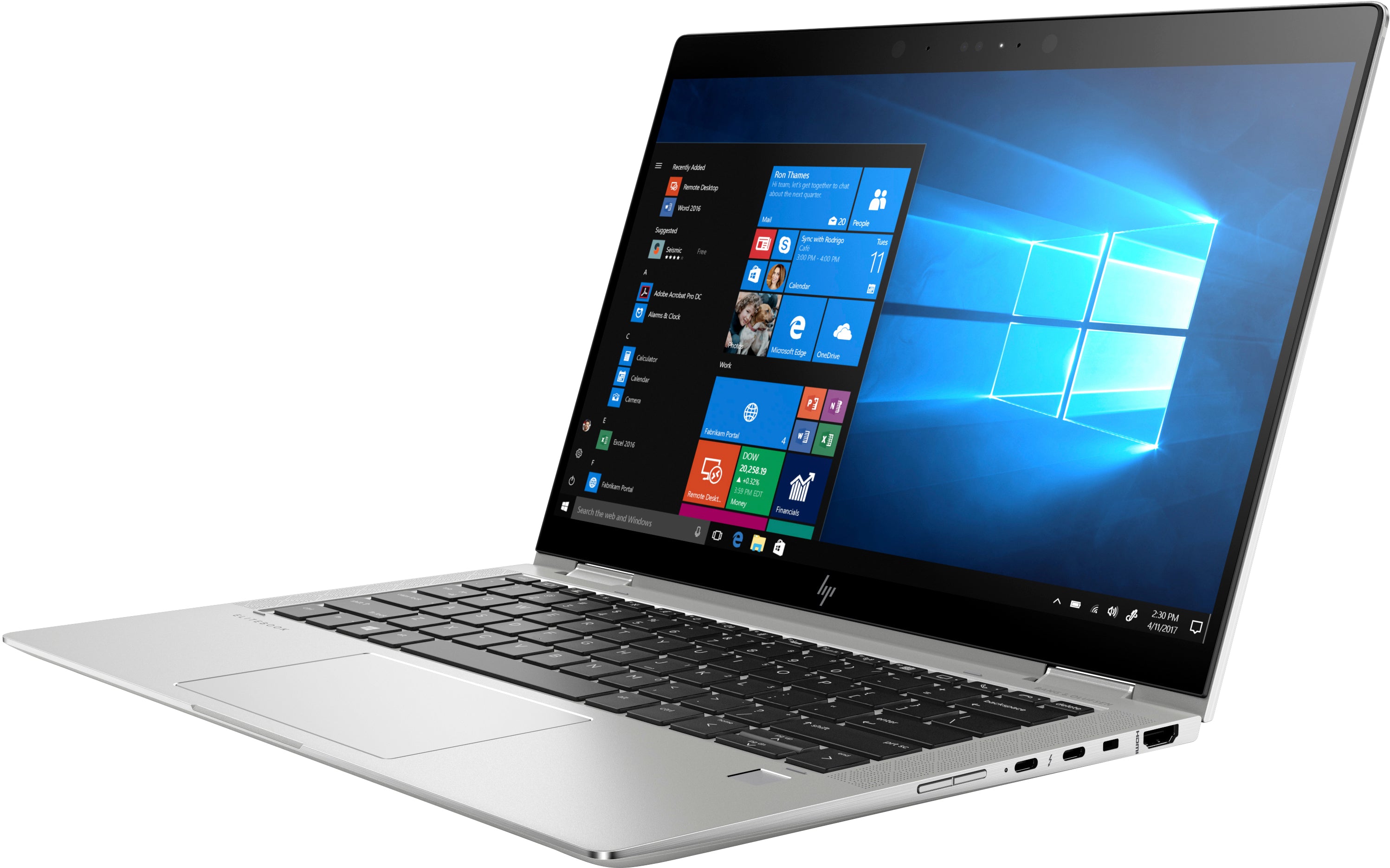 HP EliteBook X360 1030-G3 13.3" FHD Notebook, Intel i7-8550U, 1.80GHz, 8GB RAM, 256GB SSD, Win10P - 22B44UW#ABA