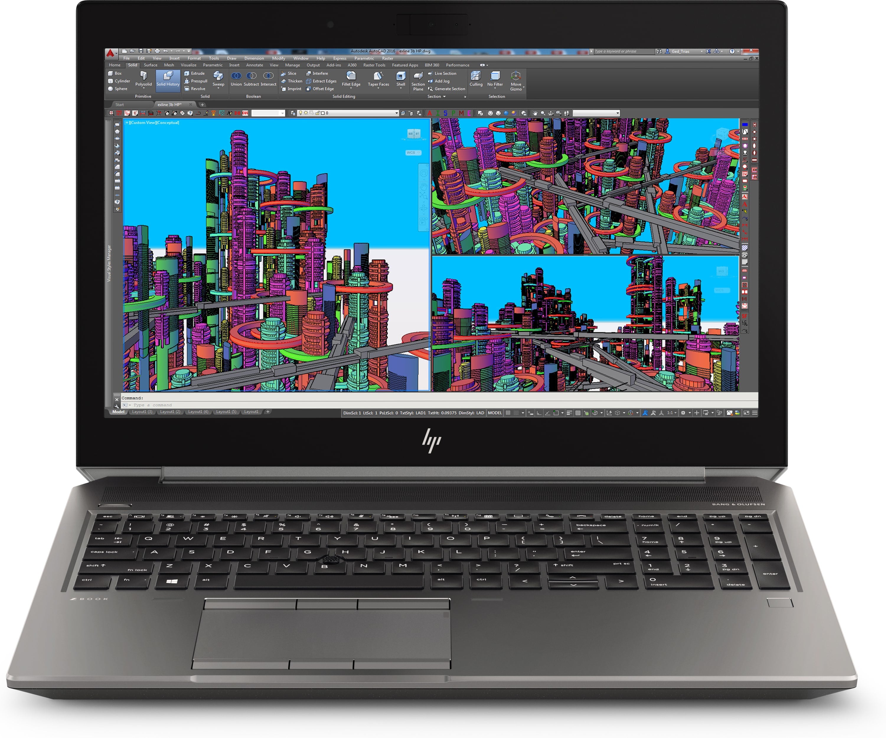 HP ZBook 15 G5 15.6" Full HD (Non-Touch) Mobile Workstation, Intel Core i5-8300H, 2.30GHz, 8GB RAM, 256GB SSD, Windows 10 Pro 64-Bit - 4SA77UT#ABA