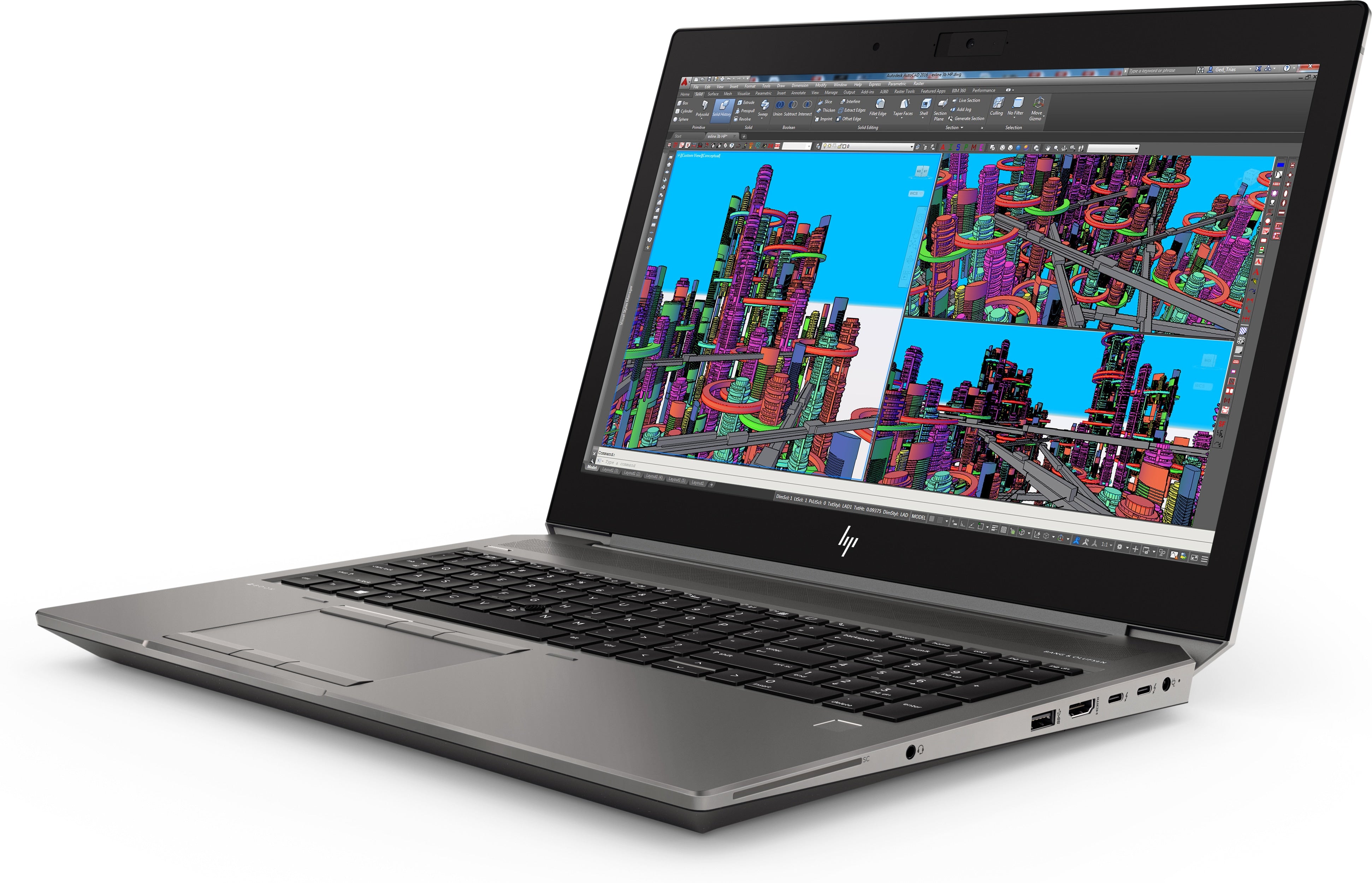 HP ZBook 15 G5 15.6" Full HD (Non-Touch) Mobile Workstation, Intel Core i7-8850H, 2.60GHz, 32GB RAM, 256GB SSD + 512GB SSD, Windows 10 Pro 64-Bit- 8ZF39U8#ABA