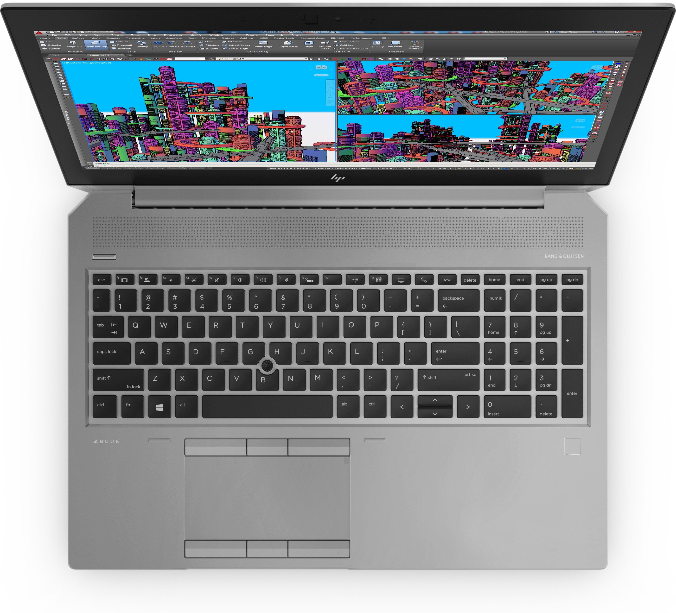 HP ZBook 15 G5 15.6" Full HD (Non-Touch) Mobile Workstation, Intel Core i7-8750H, 2.20GHz, 16GB RAM, 512GB SSD, Windows 10 Pro 64-Bit- 4RG72UT#ABA