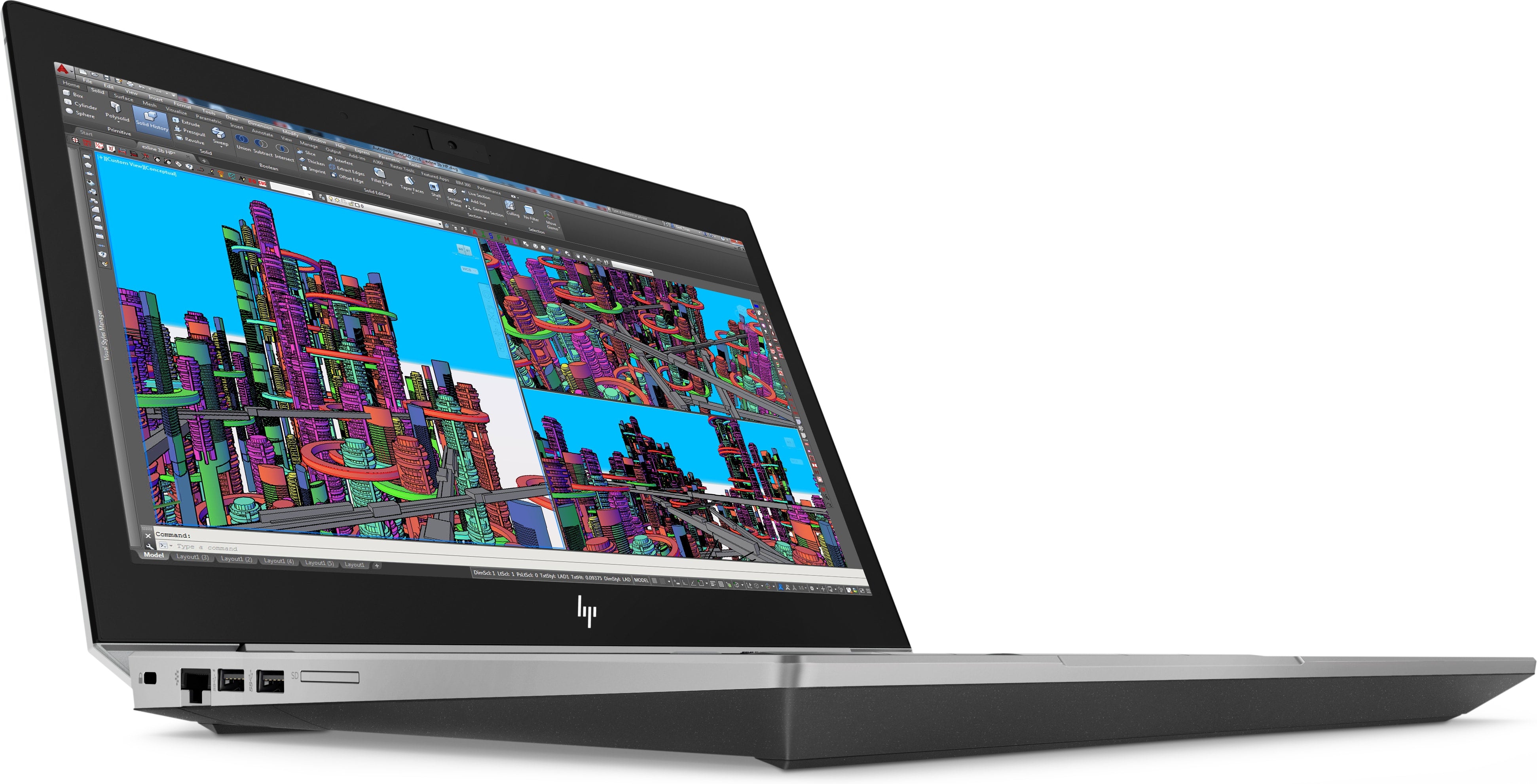 HP ZBook 15 G5 15.6" Full HD (Non-Touch) Mobile Workstation, Intel Core i7-8750H, 2.20GHz, 16GB RAM, 512GB SSD, Windows 10 Pro 64-Bit- 4RG72UT#ABA