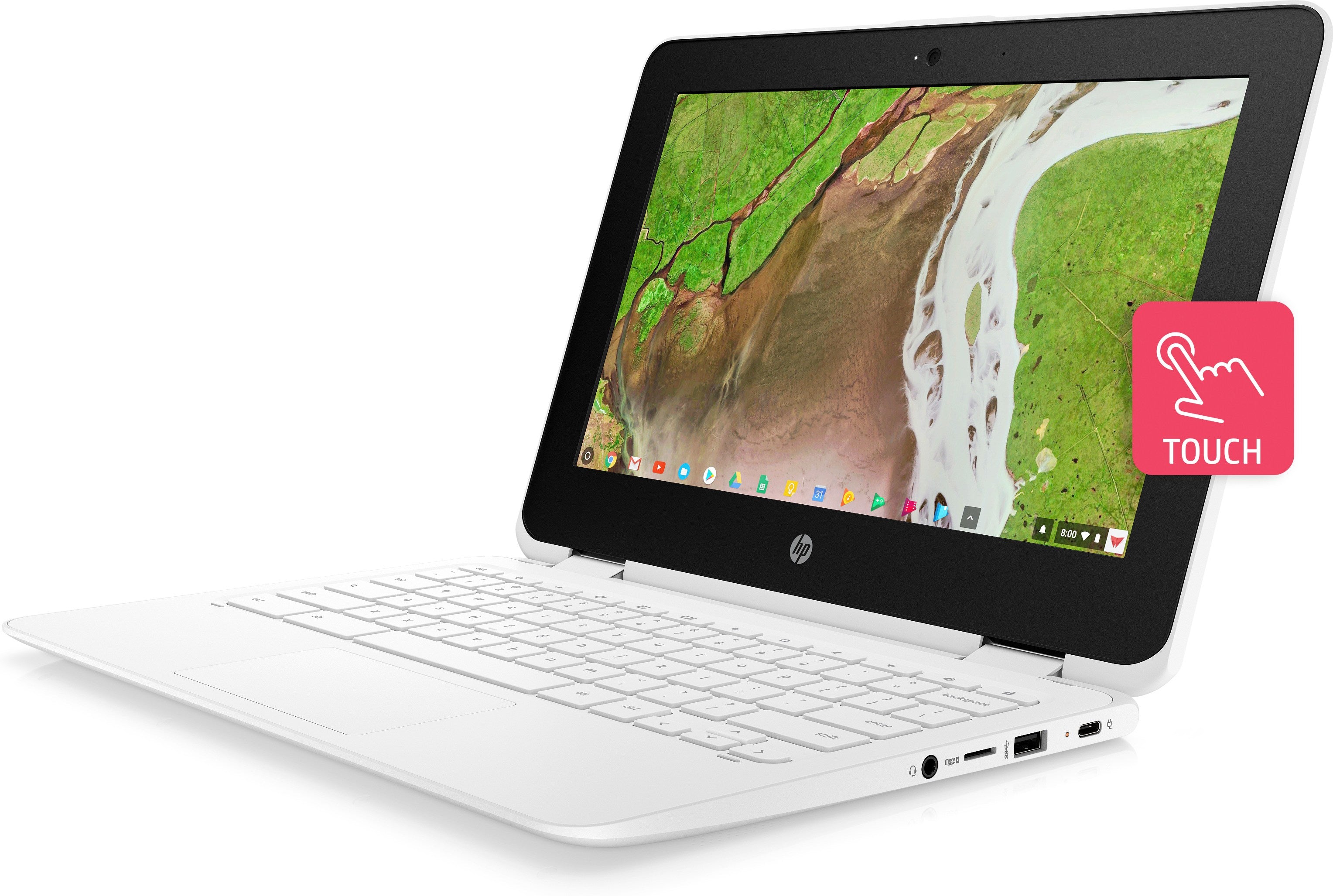 HP Chromebook x360 11-ae161cl 11.6" HD (Touchscreen), Intel:N3350, 1.10GHz, 4GB RAM, 32GB eMMC, Chrome OS, Snow White - 5HV29UA#ABA