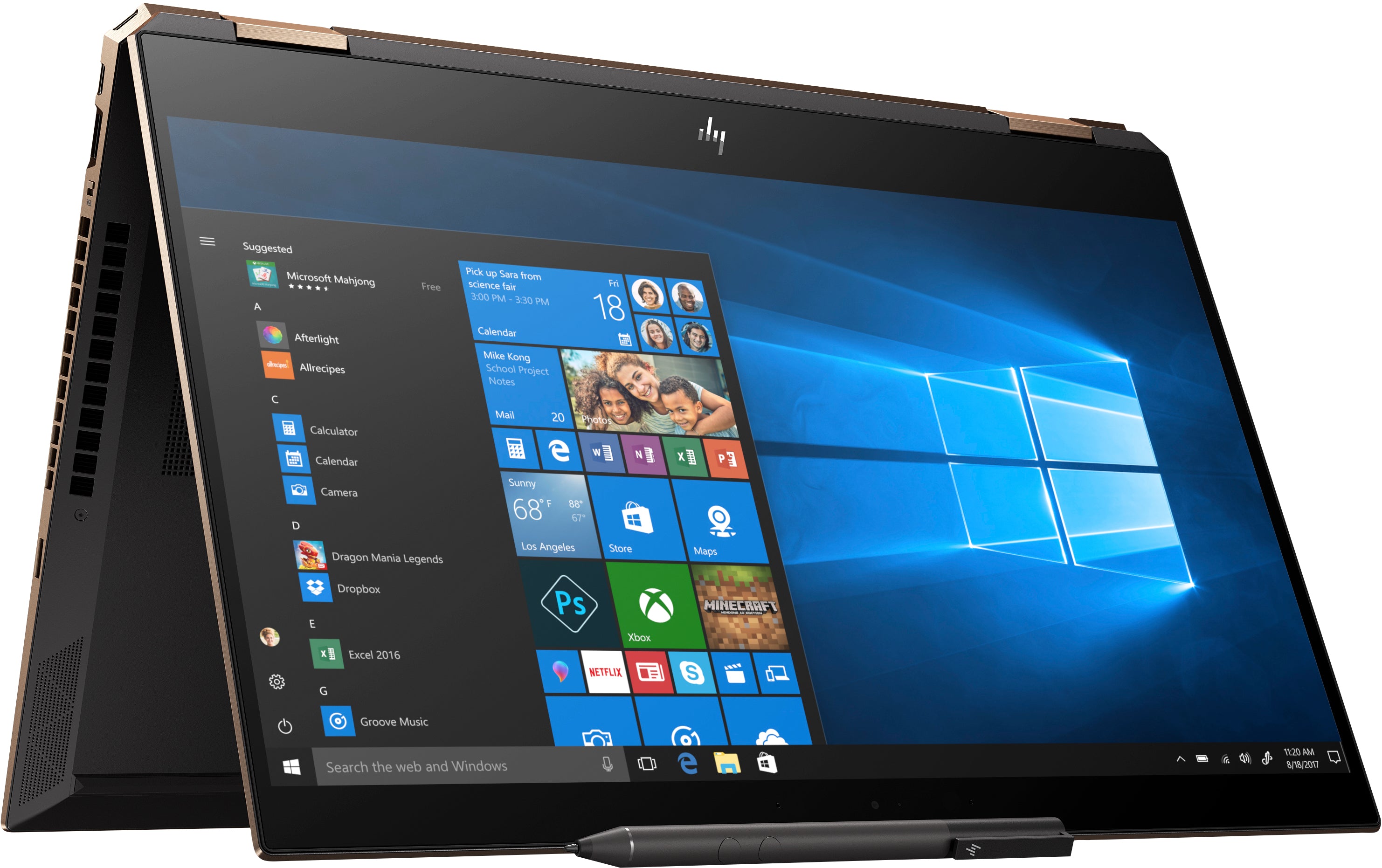 HP Spectre x360 15-df0033dx 15.6" 4K UHD Touch 2-in-1 Notebook, Intel i7-8565U, 1.80 GHz, 16GB RAM, 512GB SSD+32GB Optane, 6JY95UA#ABA(Certified Refurbished)