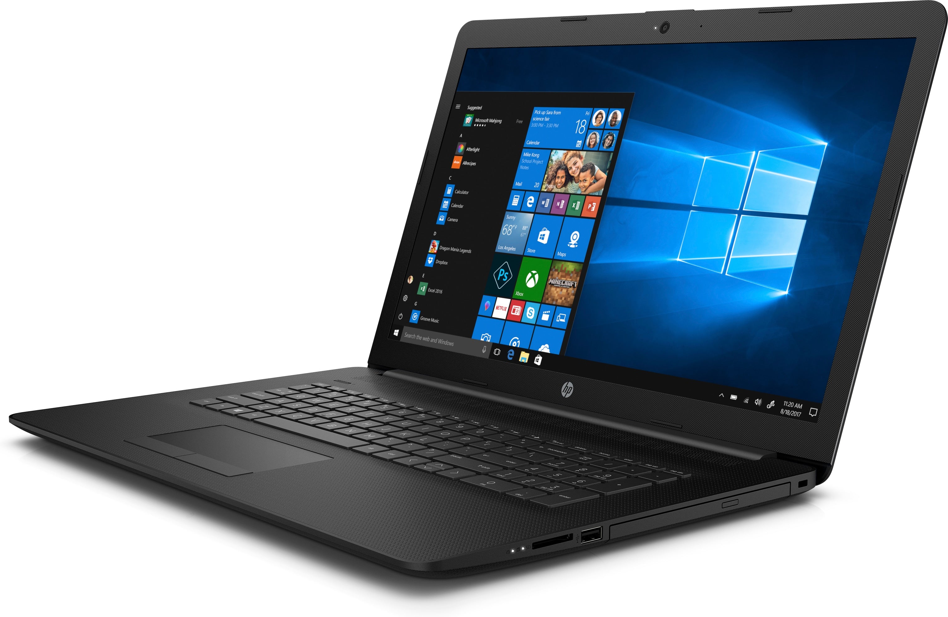 HP 17-by0021dx 17.3" HD+ Notebook, Intel Core i5, 1.60GHz, 8GB RAM, 1TB HDD SATA, Windows 10 Home - 4WW74UA#ABA (Certified Refurbished)