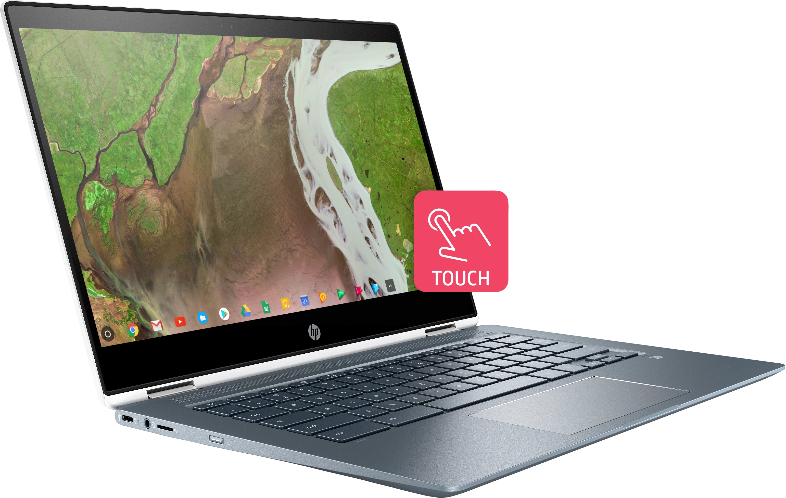 HP Chromebook x360 14-da0021nr 14" Full HD Touchscreen Chromebook, Intel Core i3, 2.20GHz, 8GB RAM, 64GB eMMC, Chrome OS - 5KF52UA#ABA (Certified Refurbished)