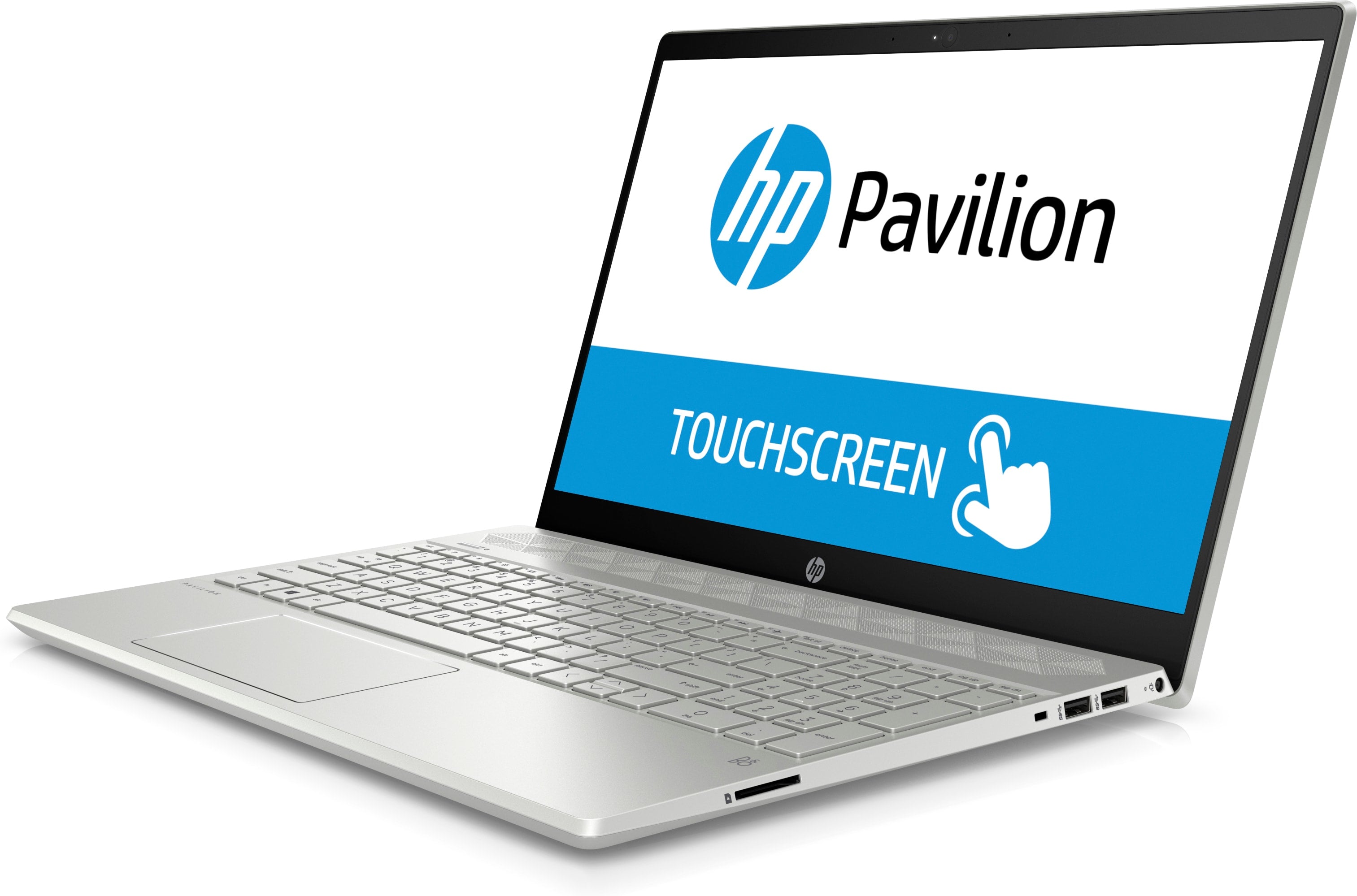 HP Pavilion 15-cw0005cy 15.6" HD (Touchscreen) Notebook, AMD Ryzen 3 2300U, 2.0GHz, 8GB RAM, 1TB SATA, Windows 10 Home 64Bit, Mineral Silver + Office 365 Personal 1-year - 4YM99UA#ABA