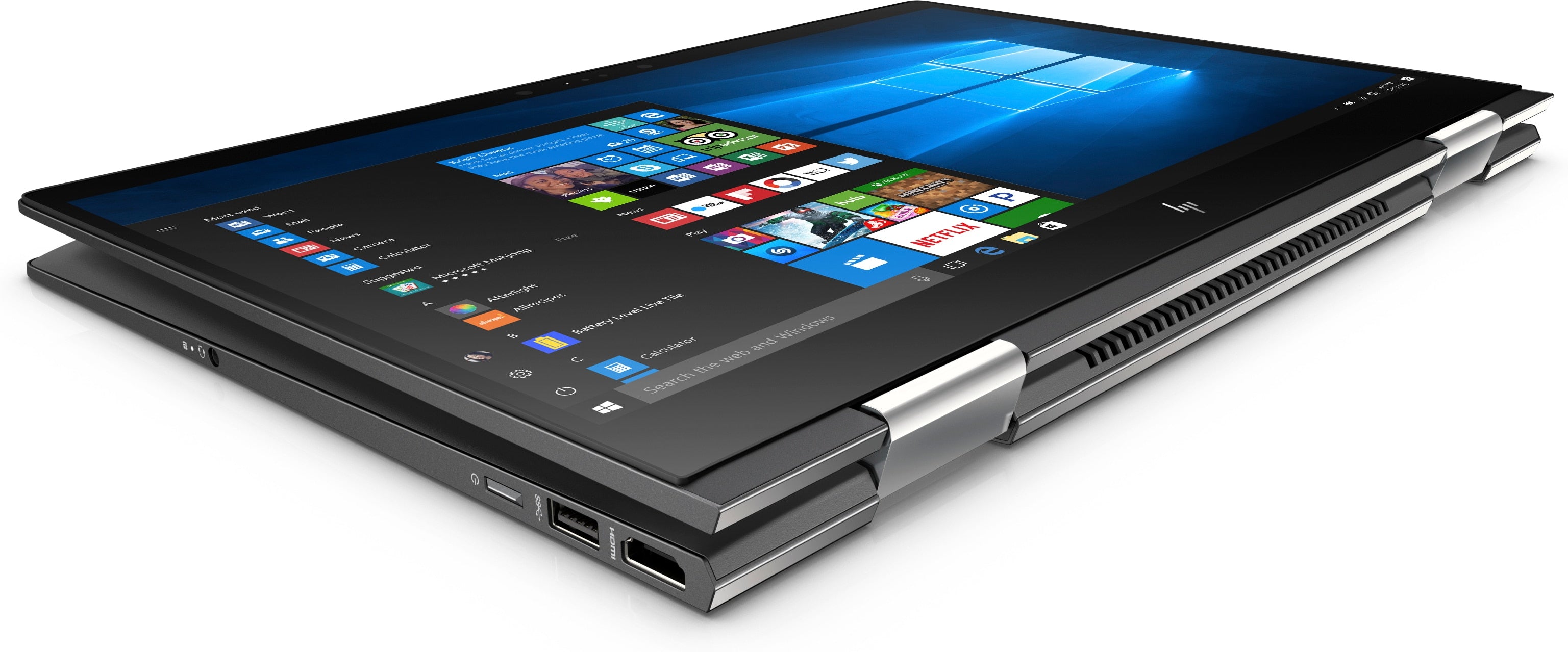 HP Envy x360 15-bq210nr Convertible Notebook, 15.6" FHD (Touchscreen) Display, AMD Ryzen 5, 2.00GHz, 8GB RAM, 256GB SSD, Windows 10 Home 64-Bit, Dark Ash Silver- 4YU05UA#ABA (Certified Refurbished)
